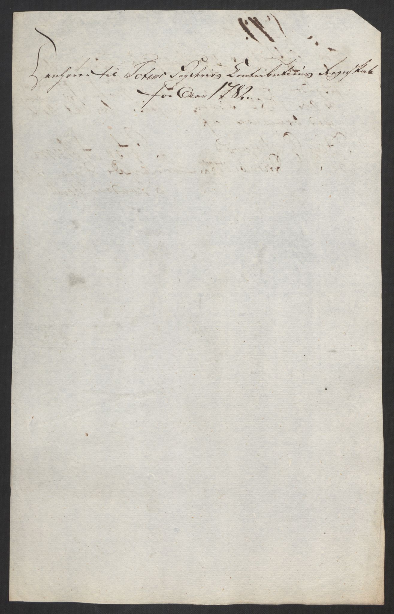 Rentekammeret inntil 1814, Reviderte regnskaper, Fogderegnskap, AV/RA-EA-4092/R19/L1369: Fogderegnskap Toten, Hadeland og Vardal, 1782, p. 184