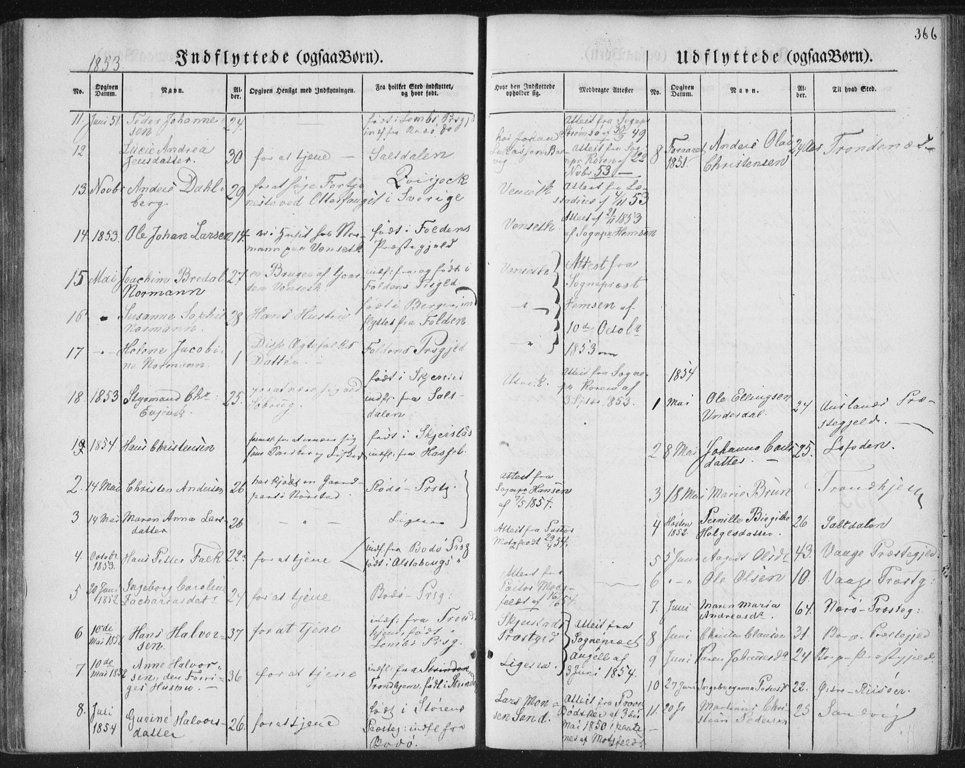 Ministerialprotokoller, klokkerbøker og fødselsregistre - Nordland, SAT/A-1459/852/L0738: Parish register (official) no. 852A08, 1849-1865, p. 366