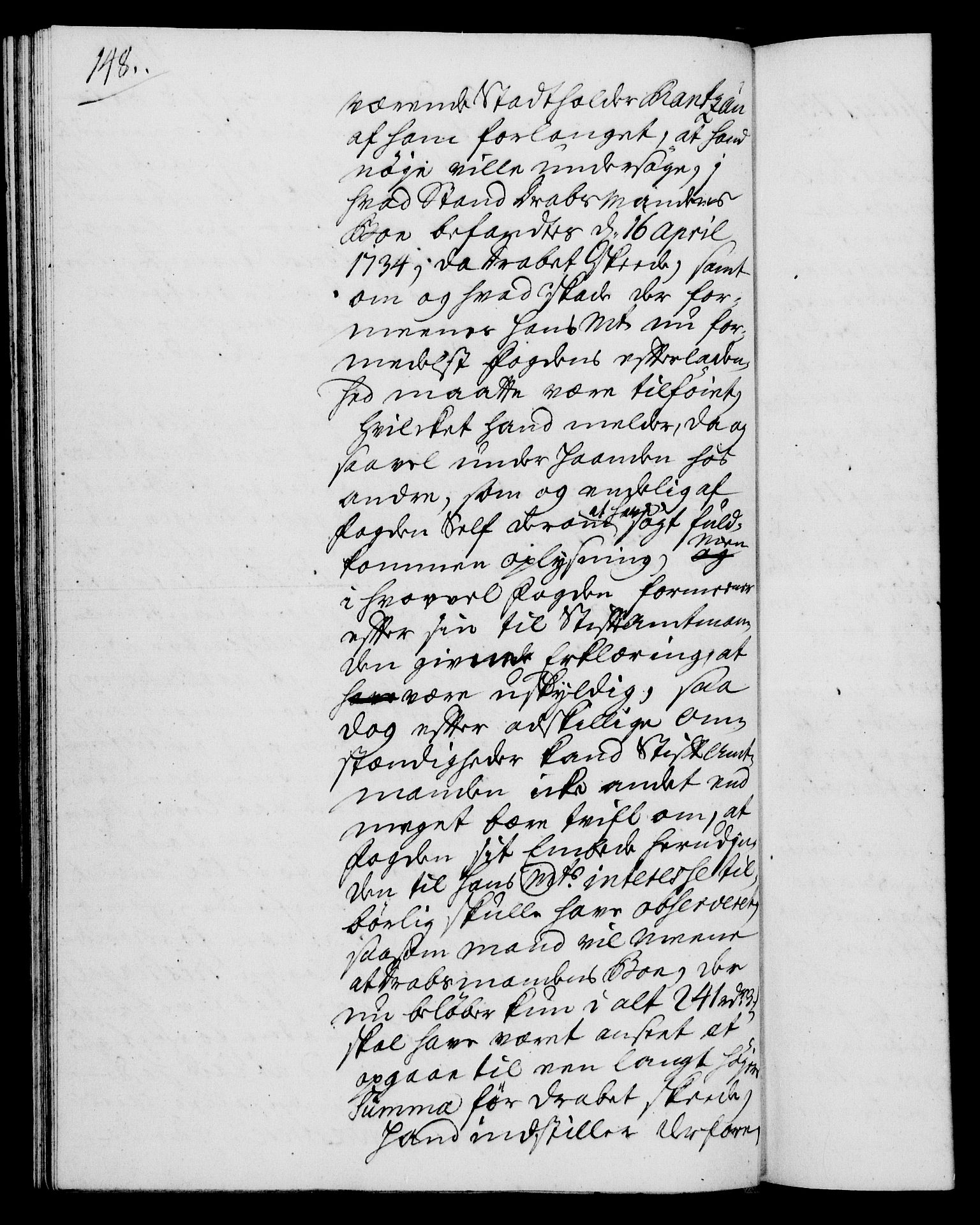 Rentekammeret, Kammerkanselliet, AV/RA-EA-3111/G/Gh/Gha/L0021: Norsk ekstraktmemorialprotokoll (merket RK 53.66), 1739, p. 148