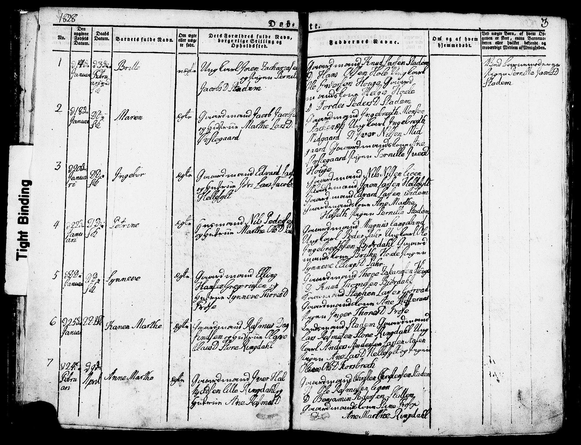 Ministerialprotokoller, klokkerbøker og fødselsregistre - Møre og Romsdal, SAT/A-1454/517/L0221: Parish register (official) no. 517A01, 1827-1858, p. 3