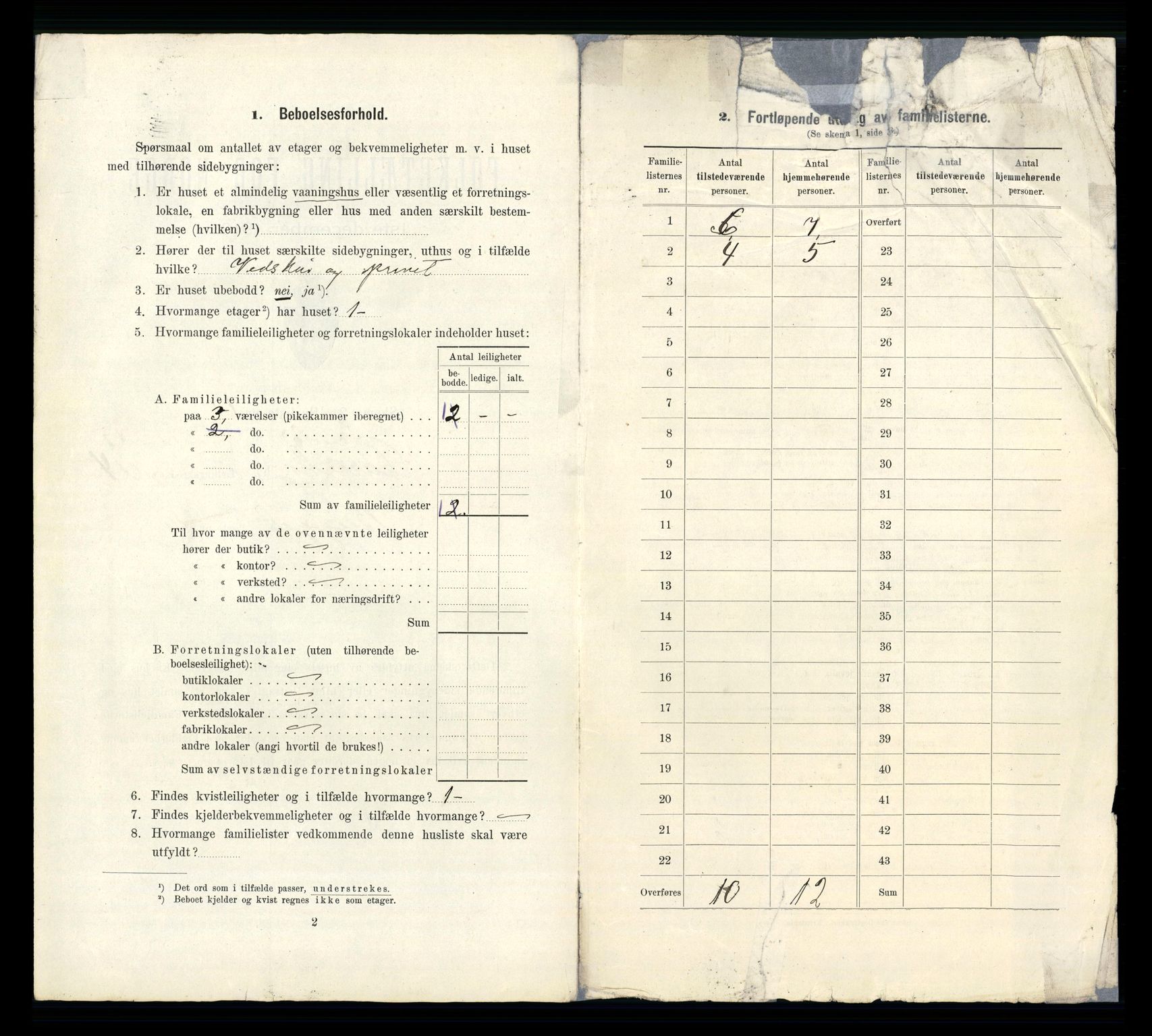 RA, 1910 census for Larvik, 1910, p. 4754