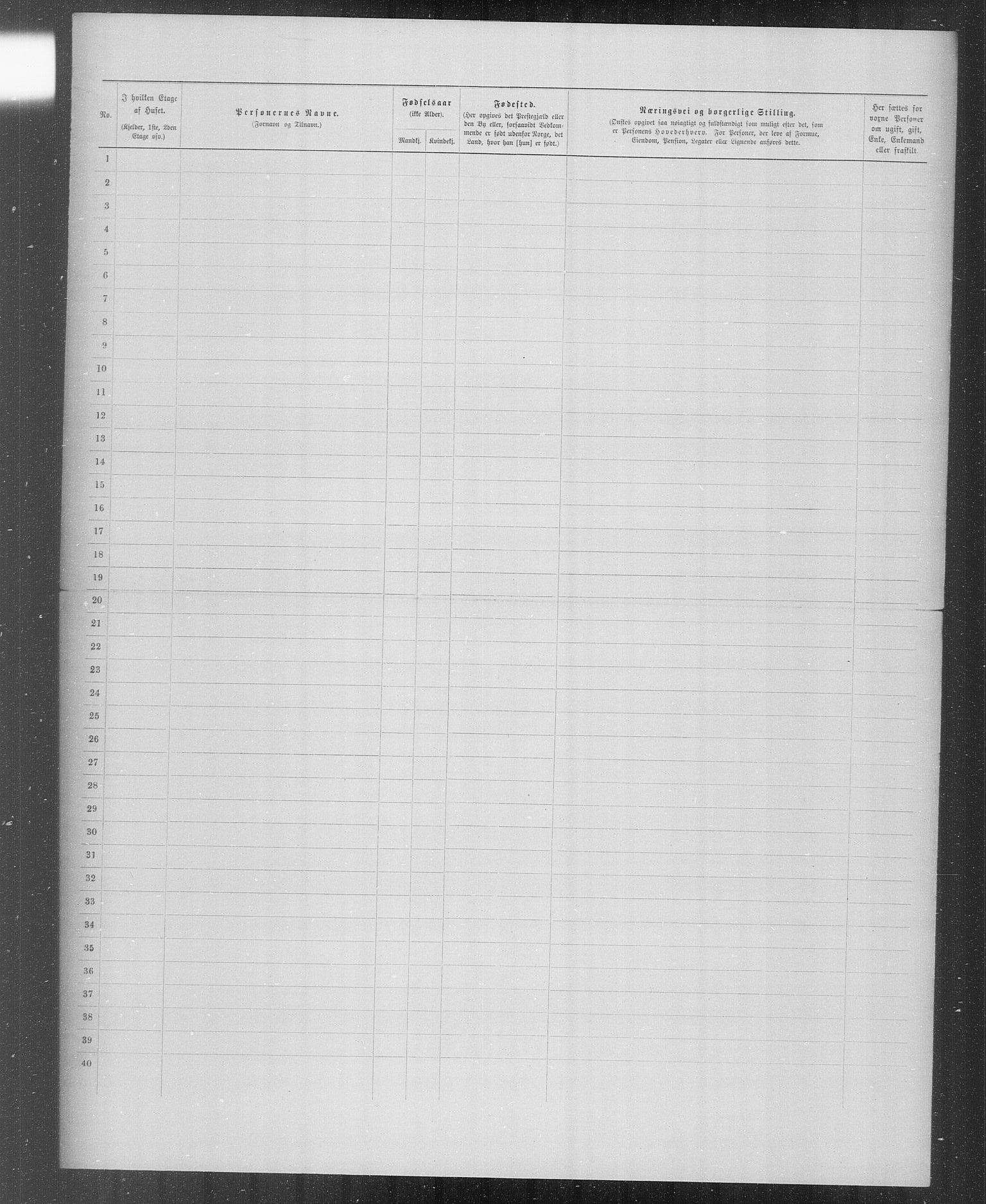 OBA, Municipal Census 1899 for Kristiania, 1899, p. 4036