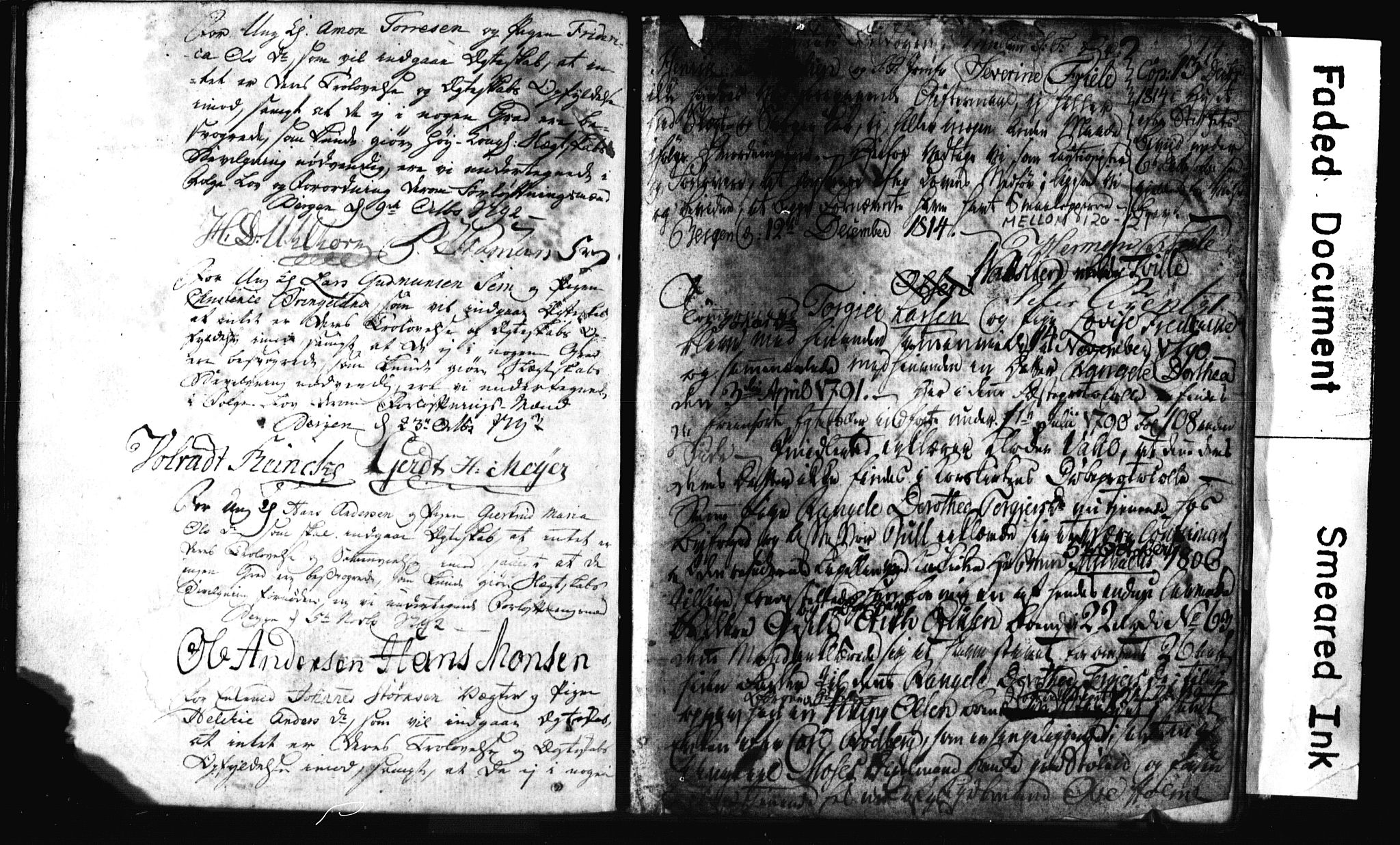 Korskirken sokneprestembete, SAB/A-76101: Best man's statements no. II.5.1, 1776-1816, p. 129