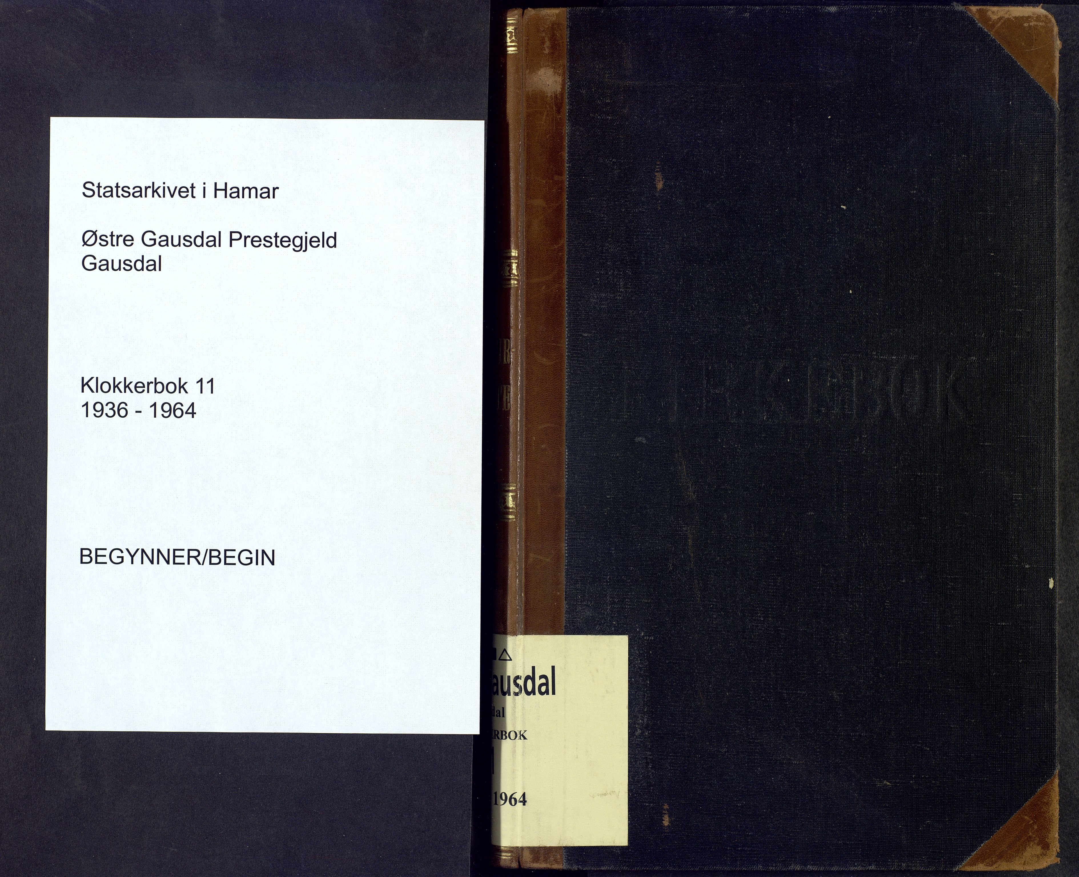 Østre Gausdal prestekontor, SAH/PREST-092/H/Ha/Hab/L0011: Parish register (copy) no. 11, 1936-1964