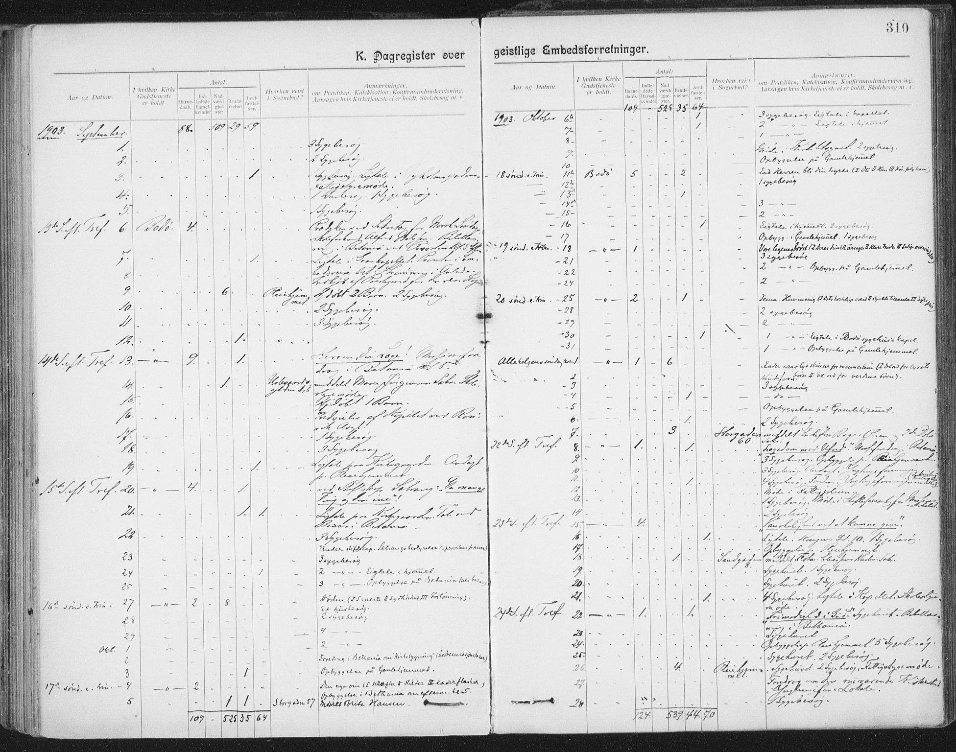 Ministerialprotokoller, klokkerbøker og fødselsregistre - Nordland, AV/SAT-A-1459/801/L0012: Parish register (official) no. 801A12, 1900-1916, p. 310