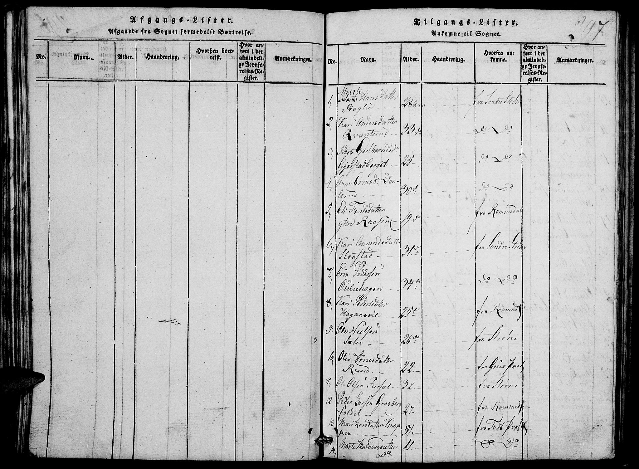 Nord-Odal prestekontor, SAH/PREST-032/H/Ha/Hab/L0001: Parish register (copy) no. 1, 1819-1838, p. 297