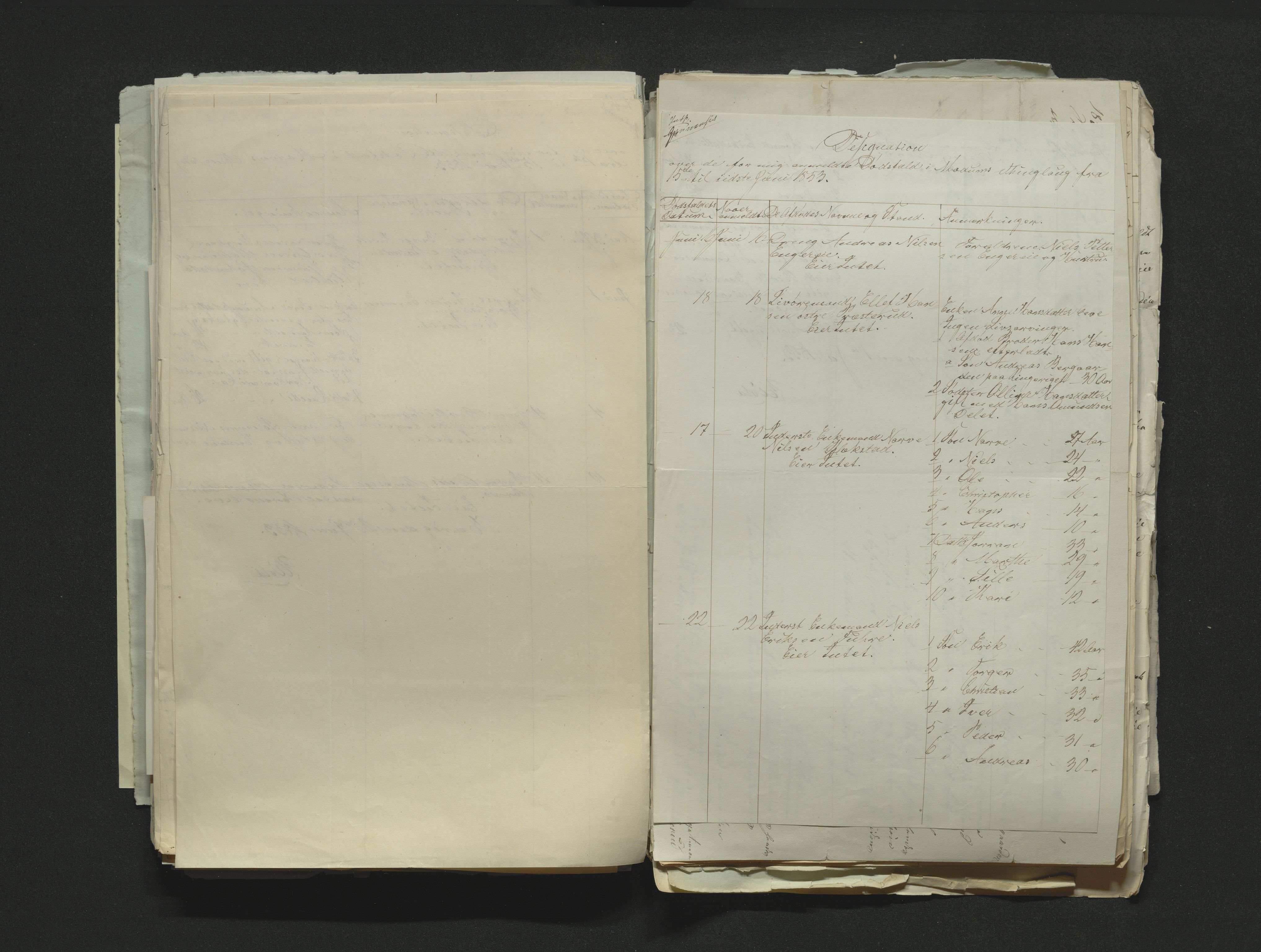 Eiker, Modum og Sigdal sorenskriveri, AV/SAKO-A-123/H/Ha/Hab/L0008: Dødsfallsmeldinger, 1850-1853