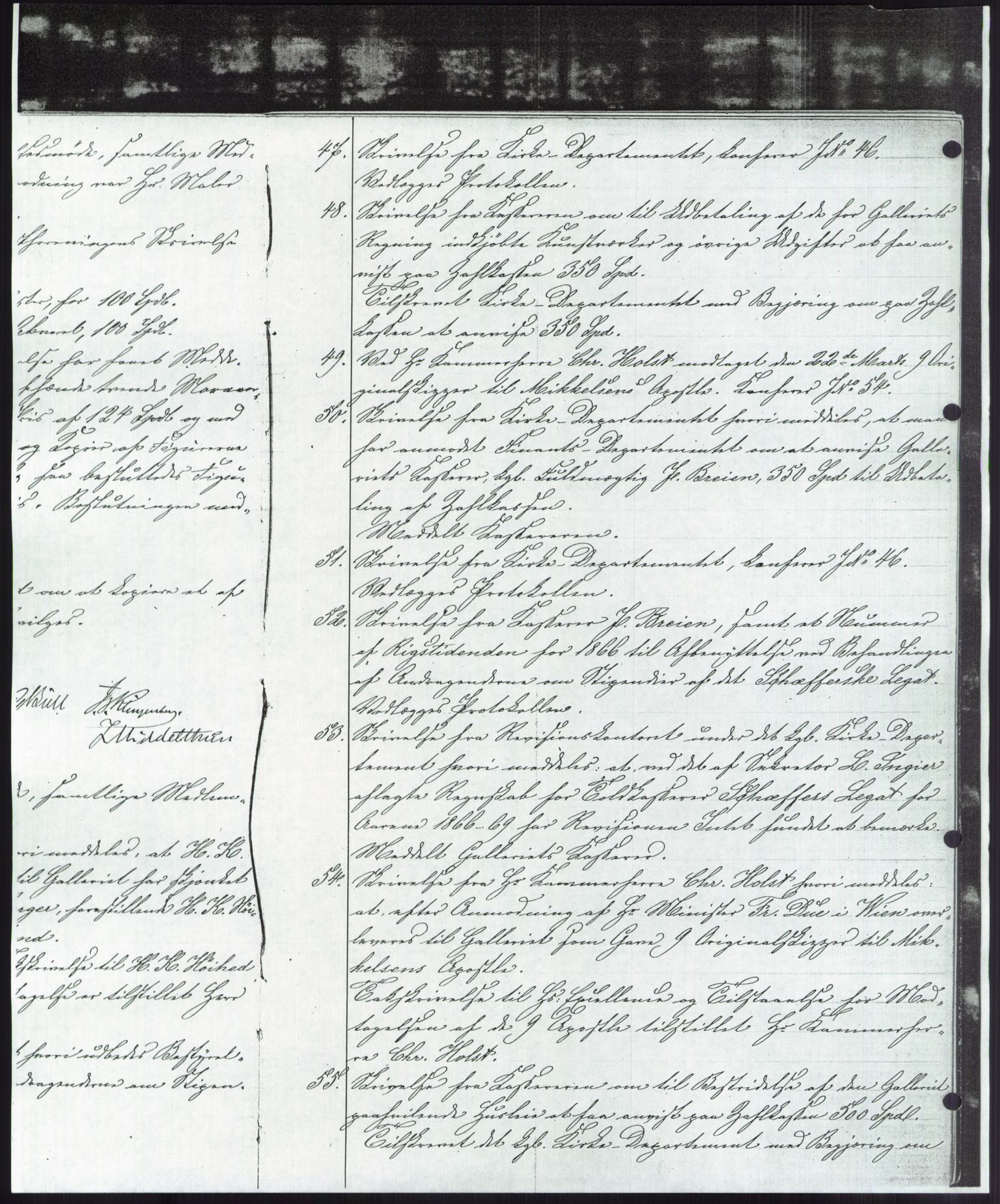 Nasjonalgalleriet, NMFK/NG-1000/A/Aa/L0001: Forhandlingsprotokoll 1869-1877, 1869-1877, p. 10