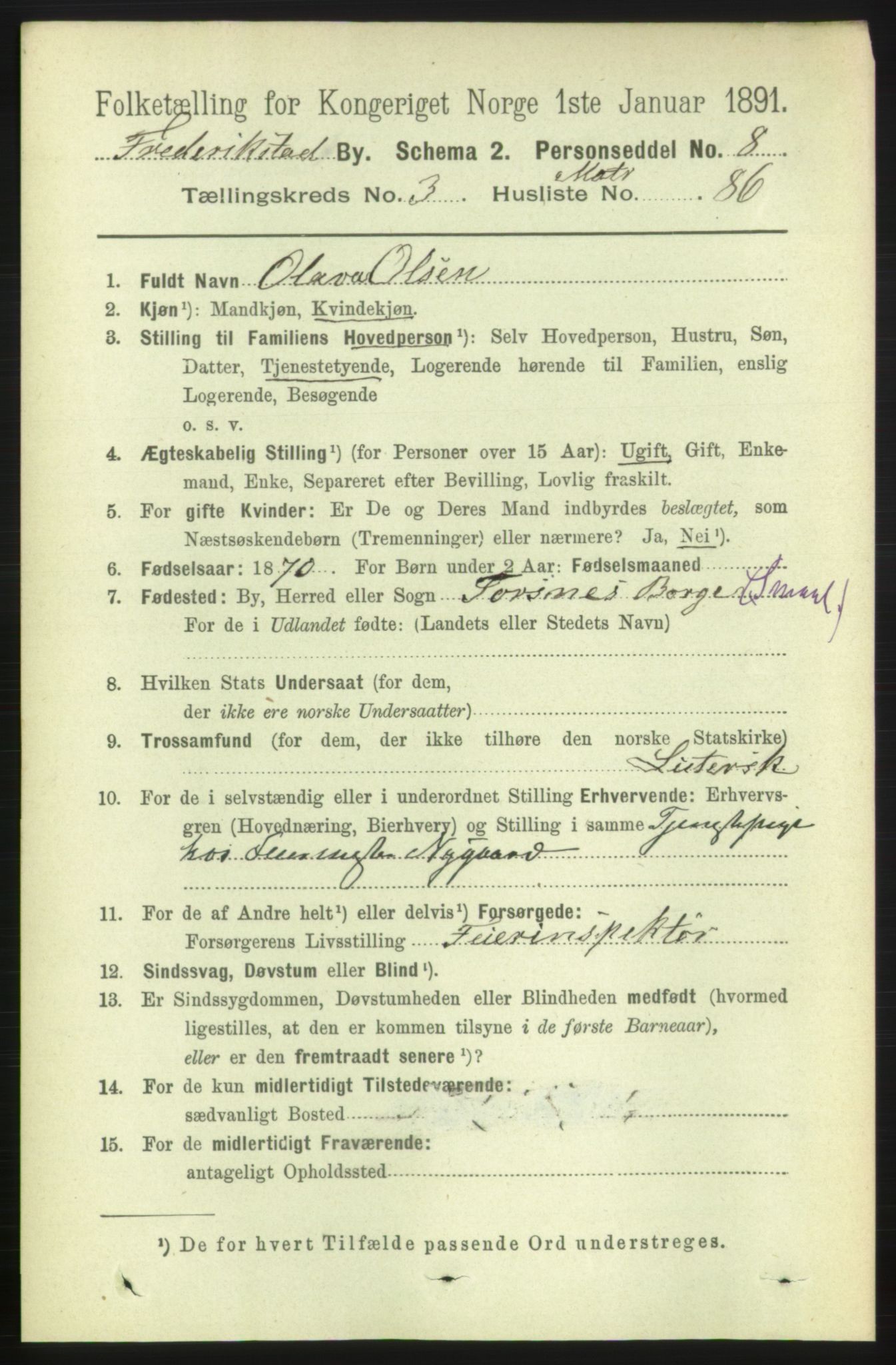 RA, 1891 census for 0103 Fredrikstad, 1891, p. 6223