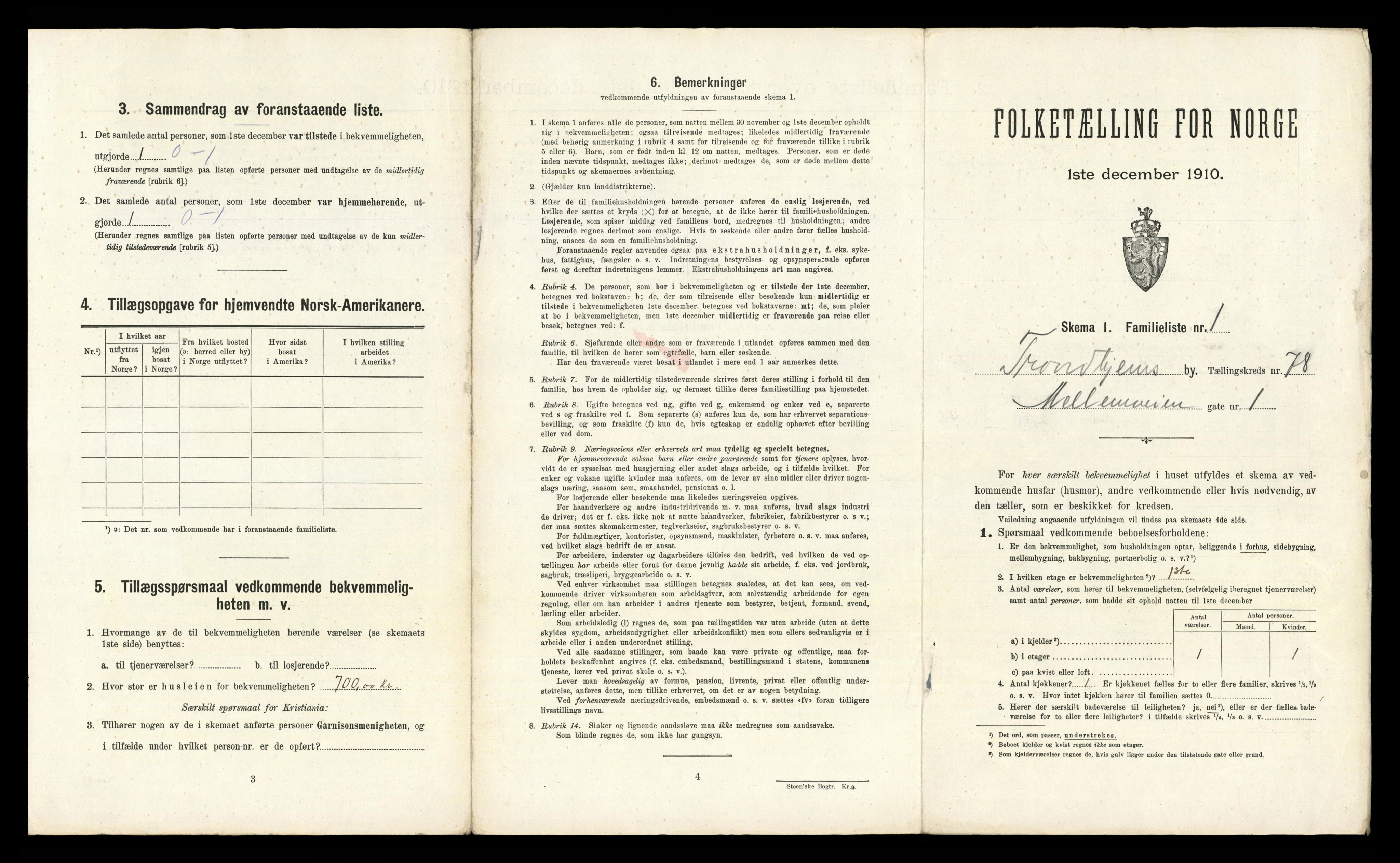 RA, 1910 census for Trondheim, 1910, p. 23621