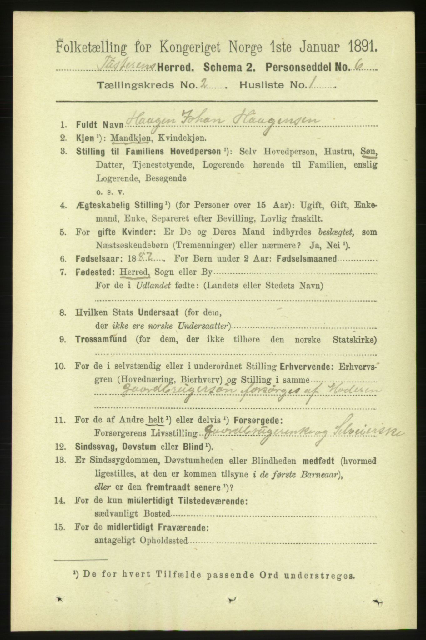 RA, 1891 census for 1572 Tustna, 1891, p. 680