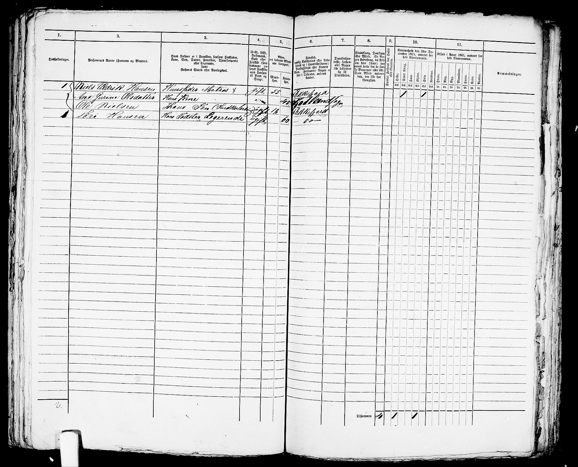 RA, 1865 census for Flekkefjord/Flekkefjord, 1865, p. 337