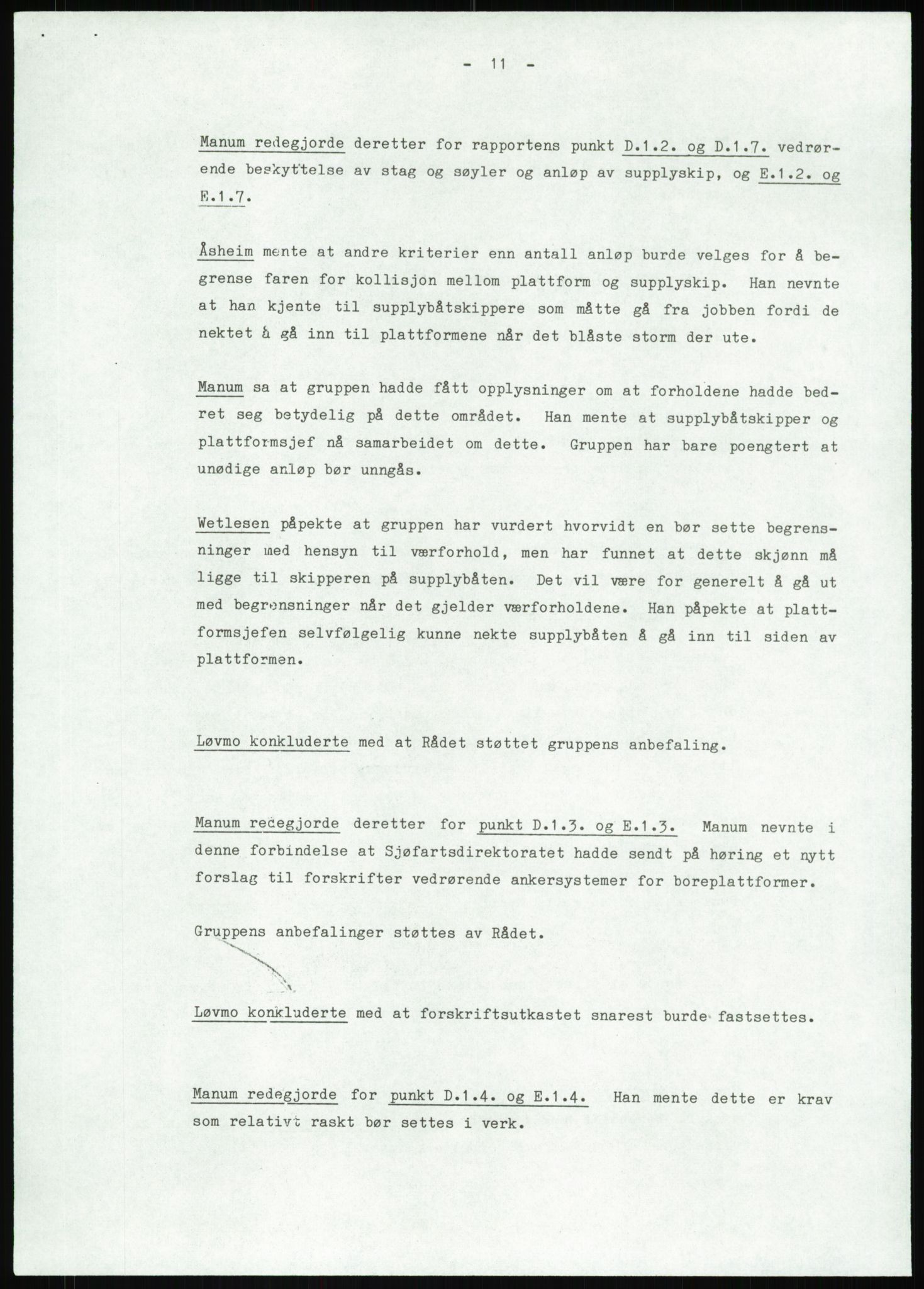 Justisdepartementet, Granskningskommisjonen ved Alexander Kielland-ulykken 27.3.1980, AV/RA-S-1165/D/L0013: H Sjøfartsdirektoratet og Skipskontrollen (H25-H43, H45, H47-H48, H50, H52)/I Det norske Veritas (I34, I41, I47), 1980-1981, p. 182