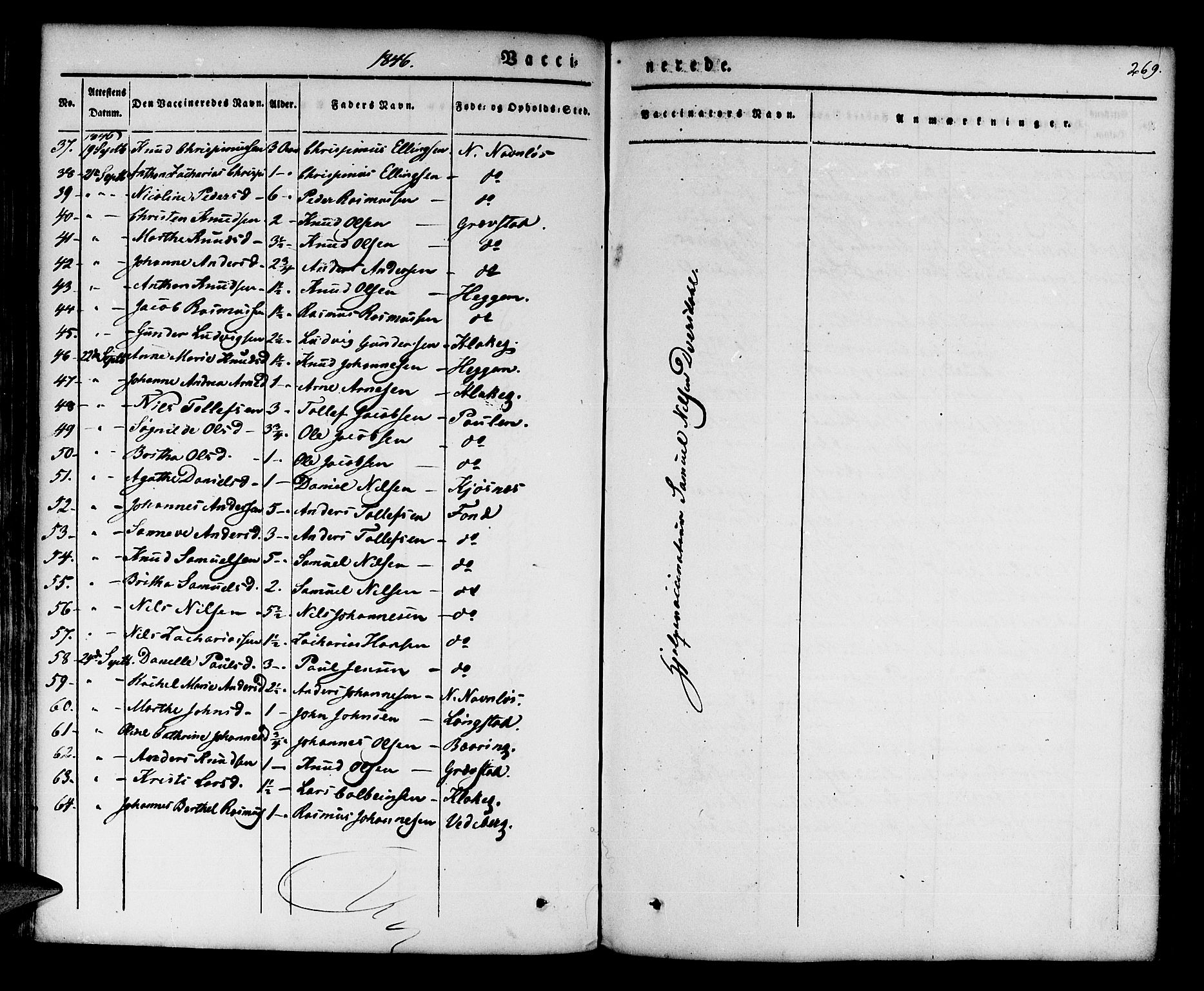 Jølster sokneprestembete, AV/SAB-A-80701/H/Haa/Haaa/L0009: Parish register (official) no. A 9, 1833-1848, p. 269