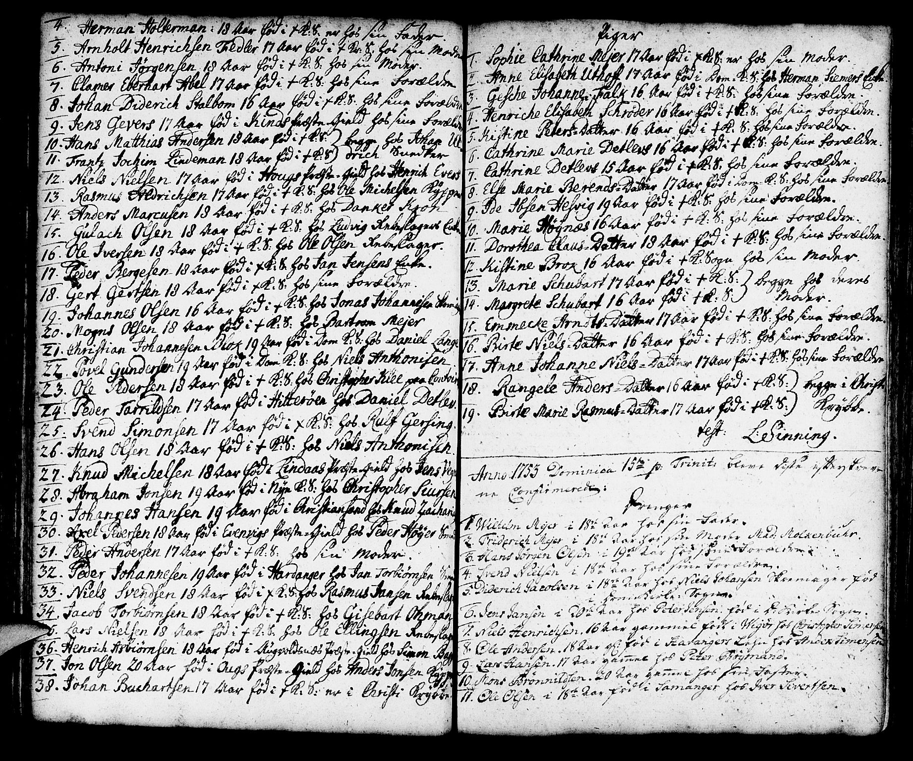 Korskirken sokneprestembete, AV/SAB-A-76101/H/Haa/L0007: Parish register (official) no. A 7, 1736-1839, p. 45