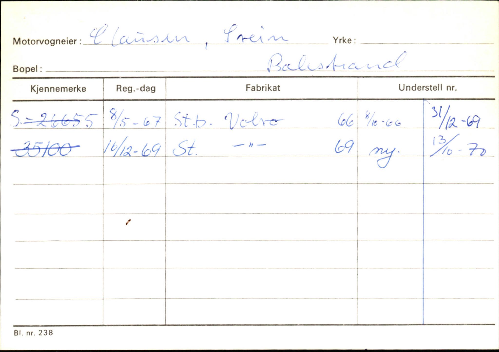 Statens vegvesen, Sogn og Fjordane vegkontor, AV/SAB-A-5301/4/F/L0132: Eigarregister Askvoll A-Å. Balestrand A-Å, 1945-1975, p. 1629