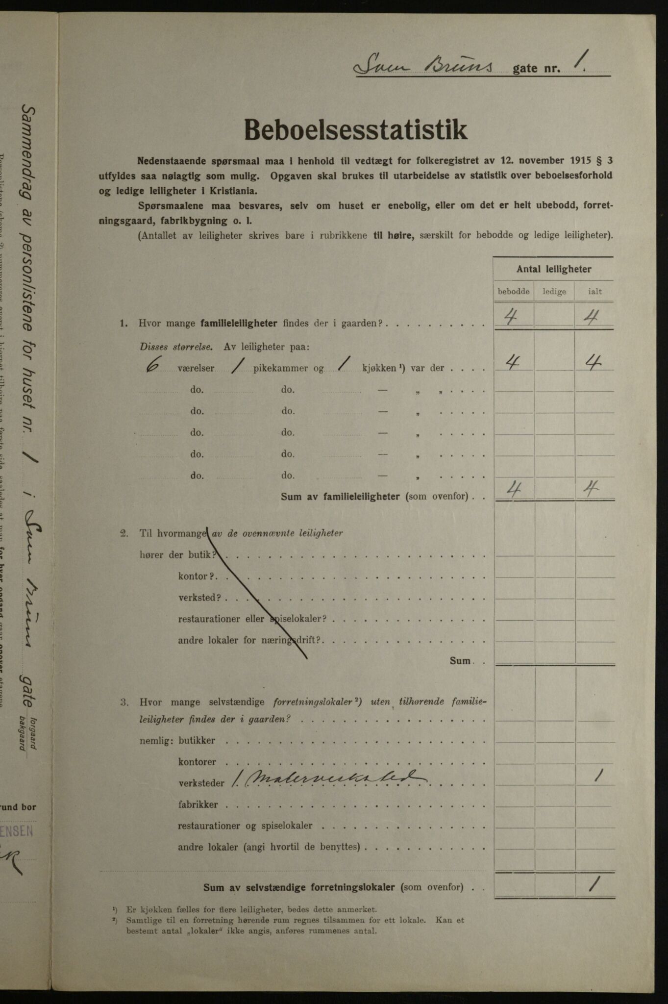 OBA, Municipal Census 1923 for Kristiania, 1923, p. 116142