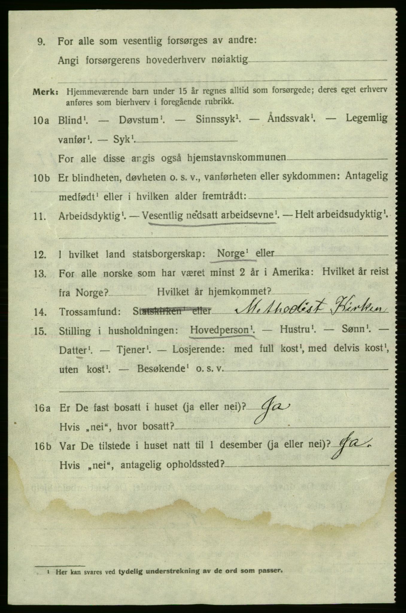 SAO, 1920 census for Fredrikshald, 1920, p. 19732