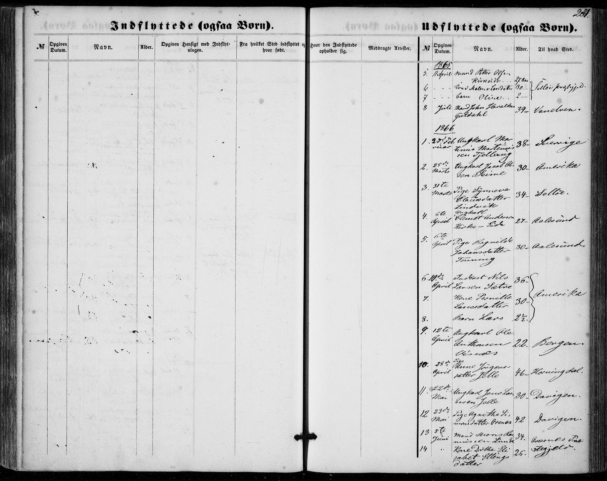 Stryn Sokneprestembete, SAB/A-82501: Parish register (official) no. A 3, 1862-1877, p. 281