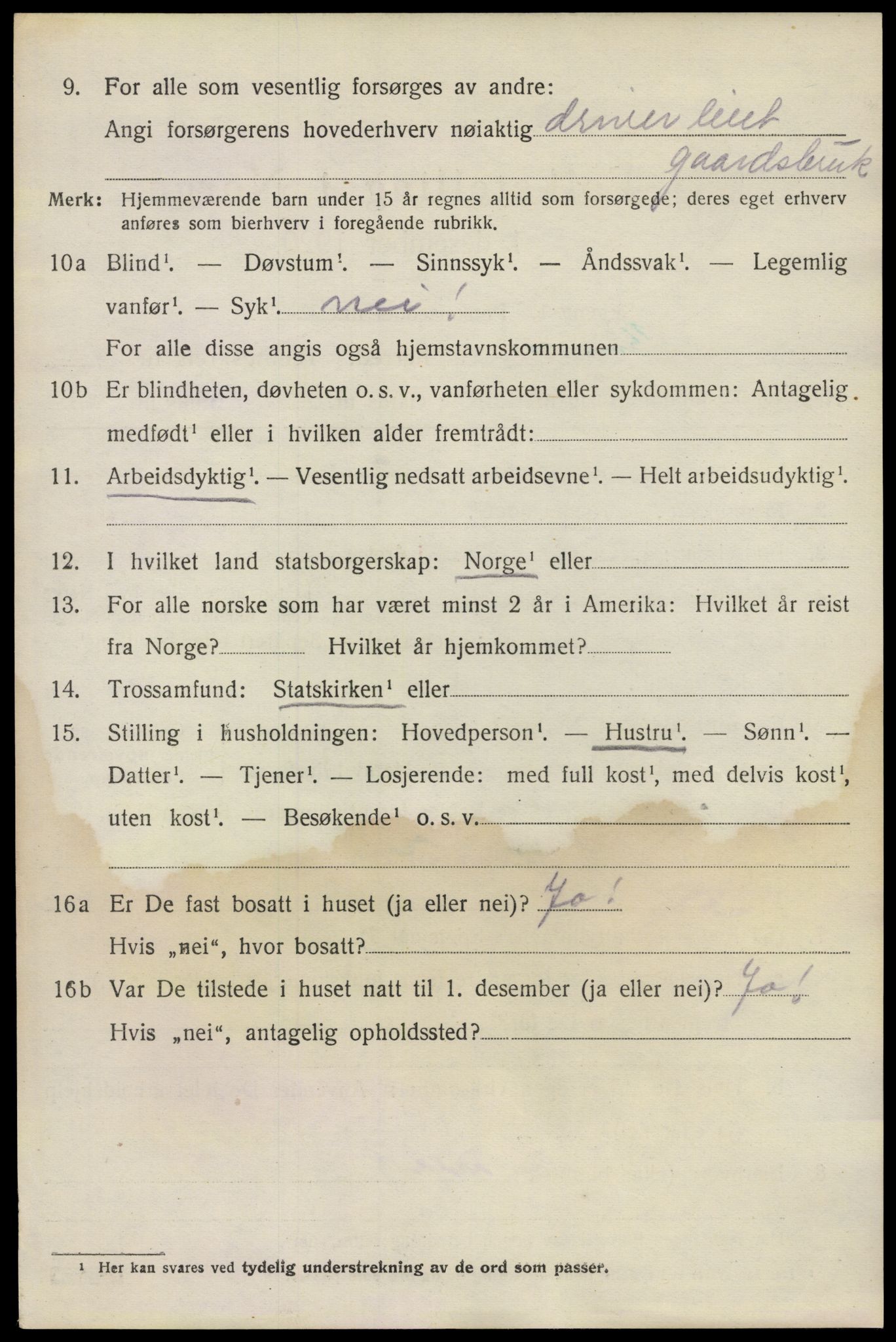 SAO, 1920 census for Bærum, 1920, p. 5391