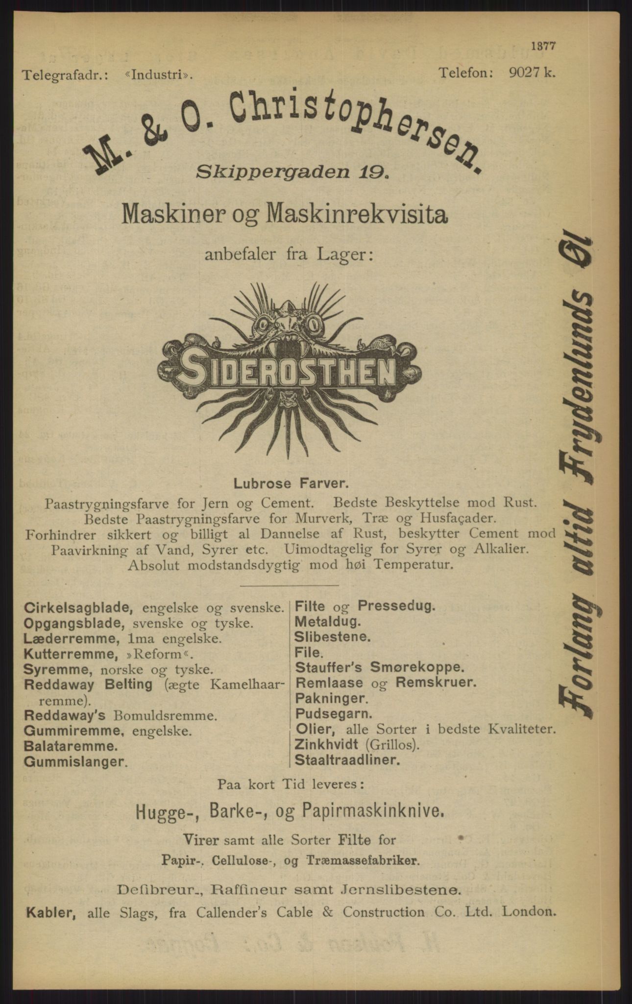 Kristiania/Oslo adressebok, PUBL/-, 1902, p. 1377