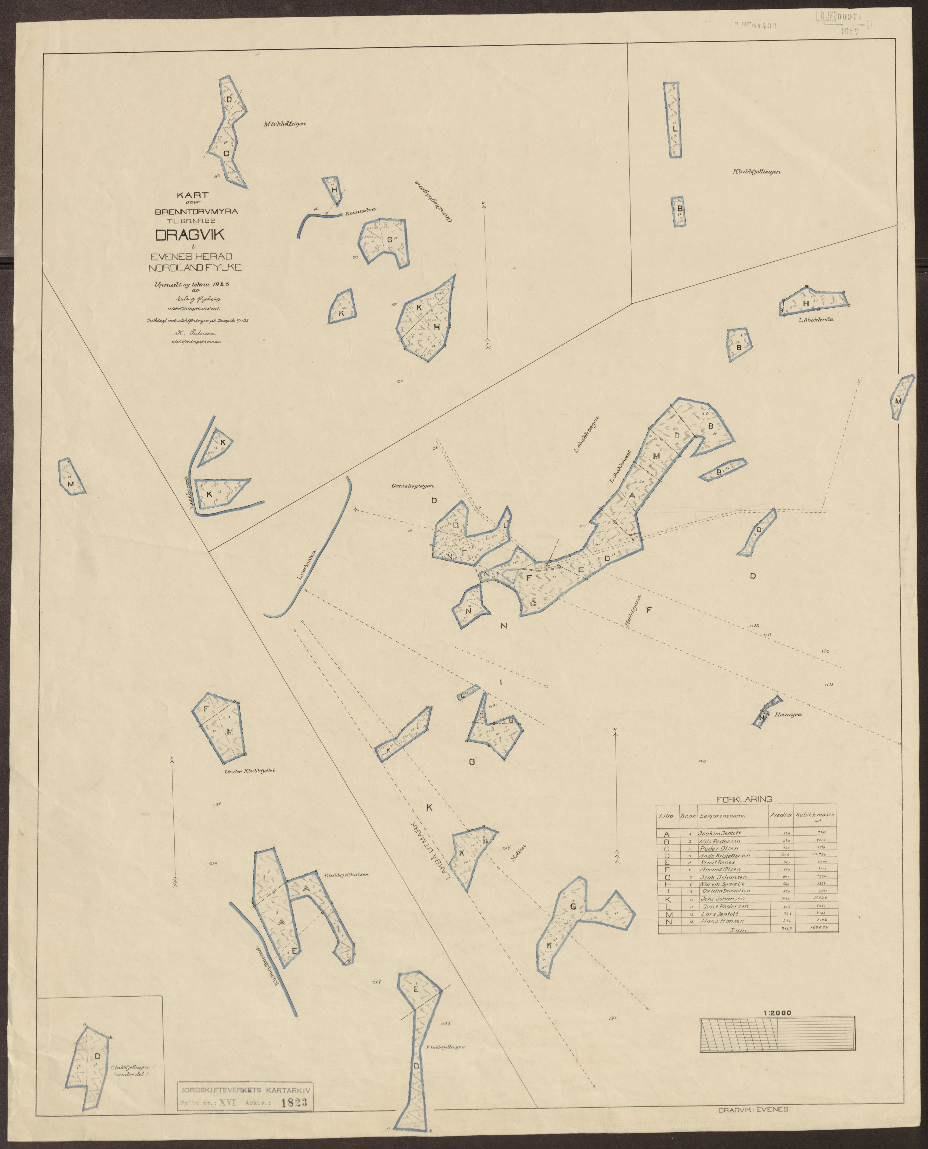 Jordskifteverkets kartarkiv, AV/RA-S-3929/T, 1859-1988, p. 2201