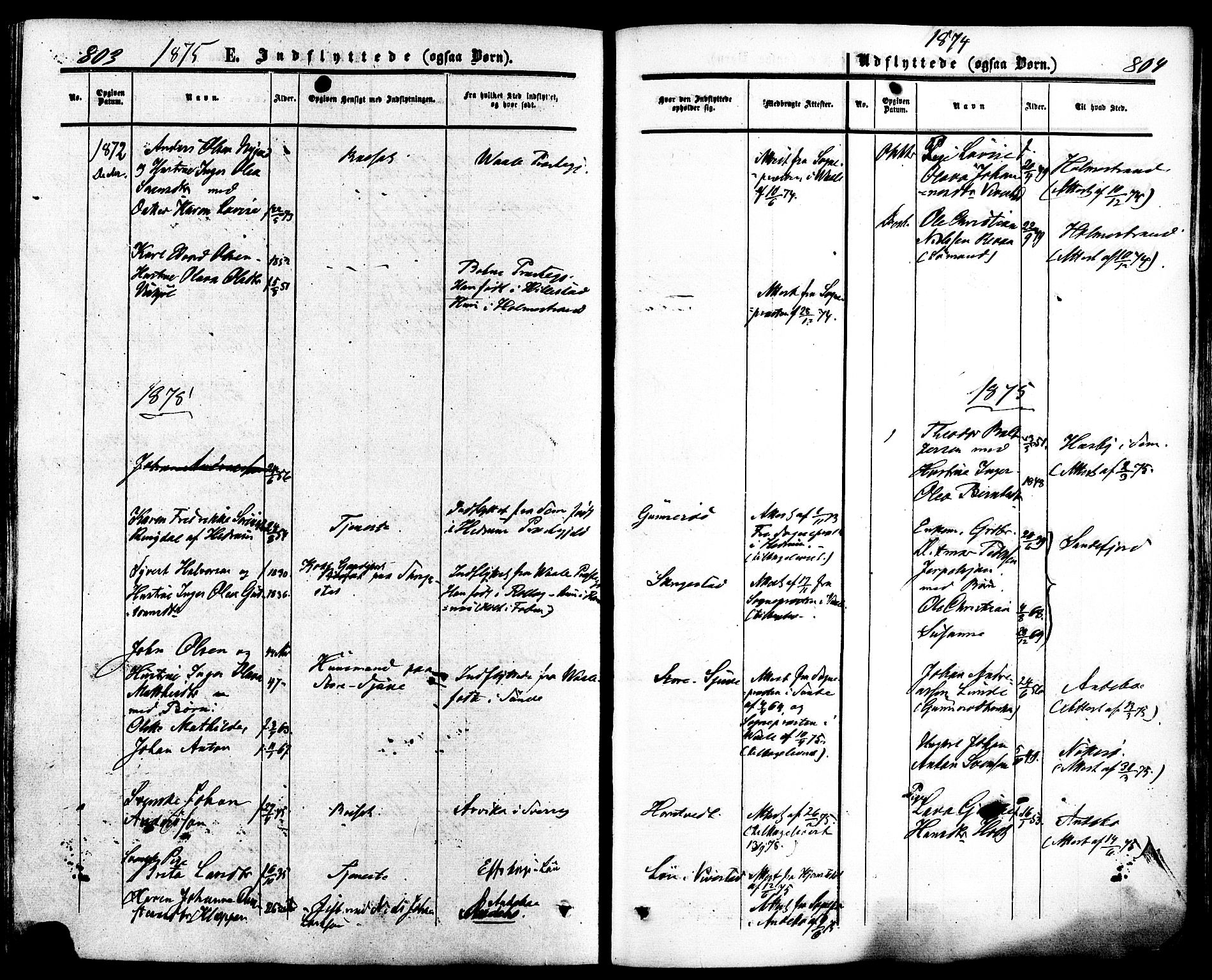 Ramnes kirkebøker, SAKO/A-314/F/Fa/L0006: Parish register (official) no. I 6, 1862-1877, p. 803-804