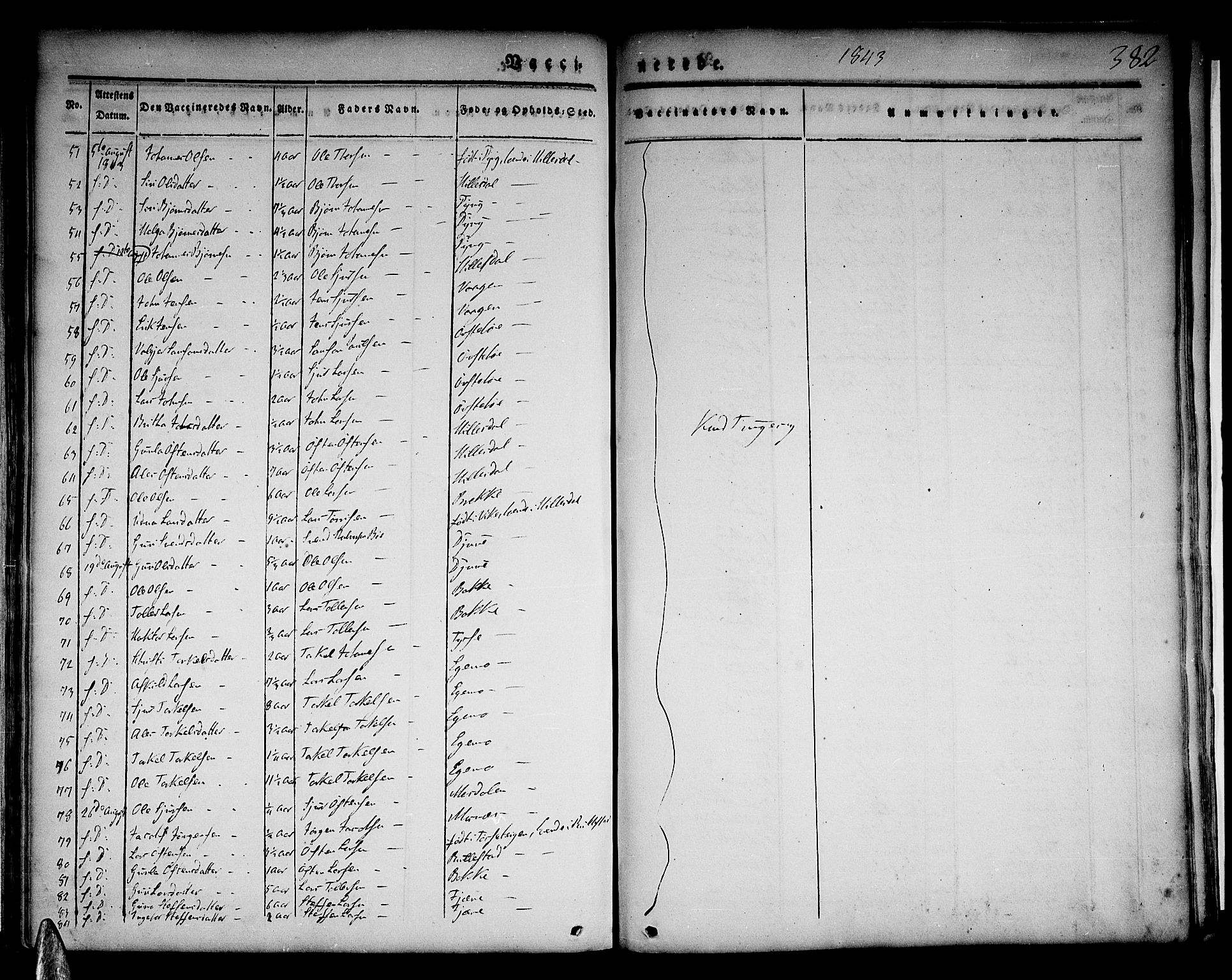 Skånevik sokneprestembete, AV/SAB-A-77801/H/Haa: Parish register (official) no. A 4, 1828-1848, p. 382