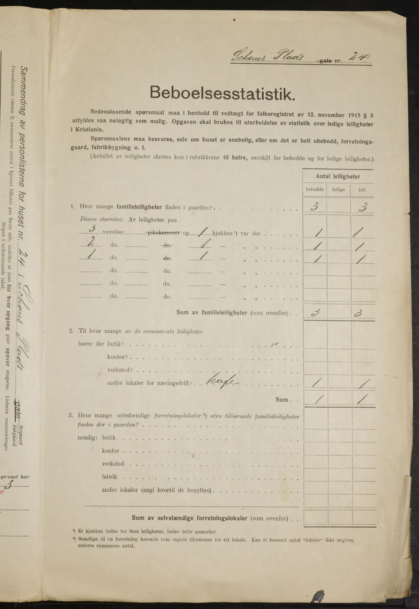 OBA, Municipal Census 1916 for Kristiania, 1916, p. 92655