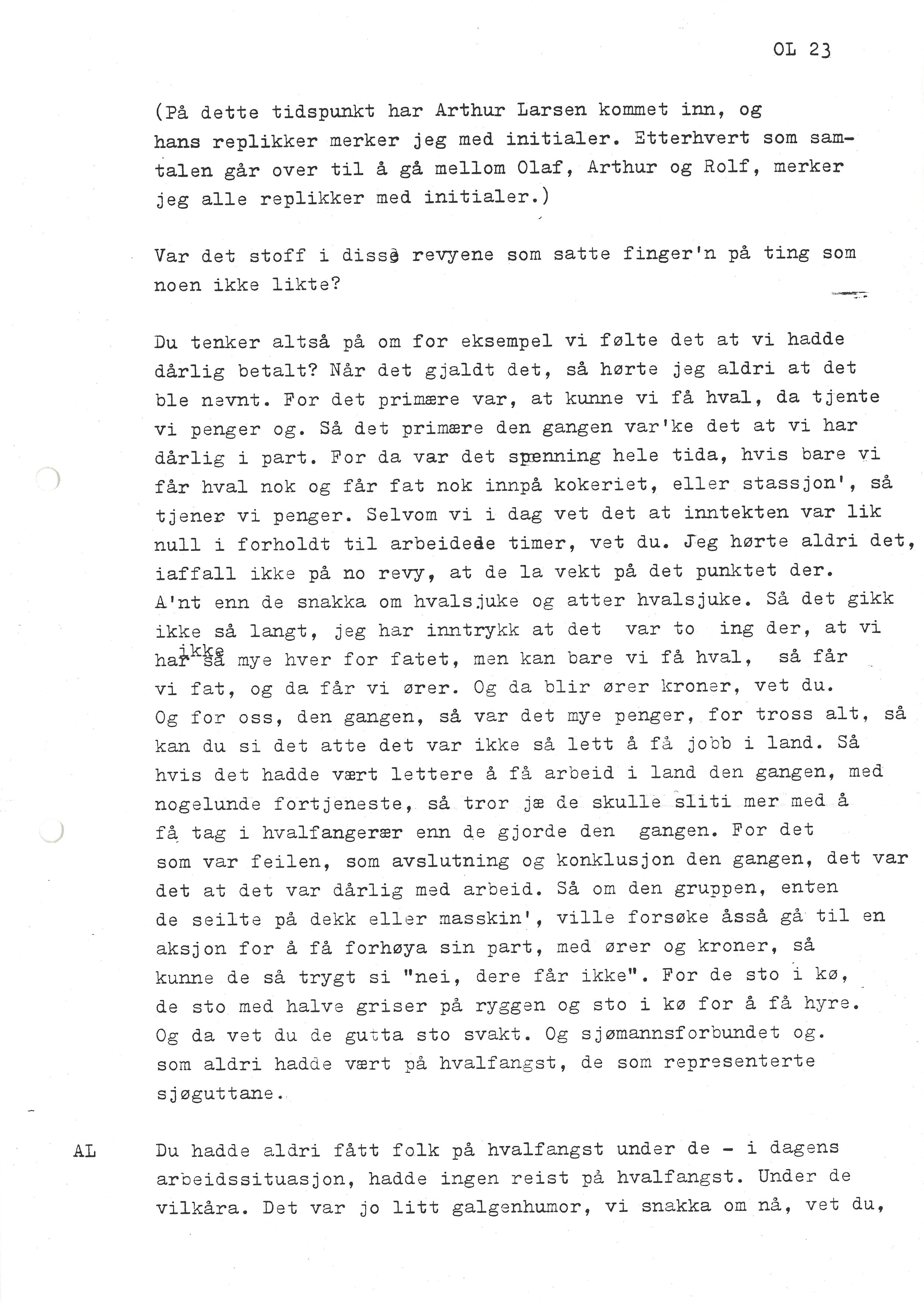 Sa 16 - Folkemusikk fra Vestfold, Gjerdesamlingen, VEMU/A-1868/I/L0001: Informantregister med intervjunedtegnelser, 1979-1986