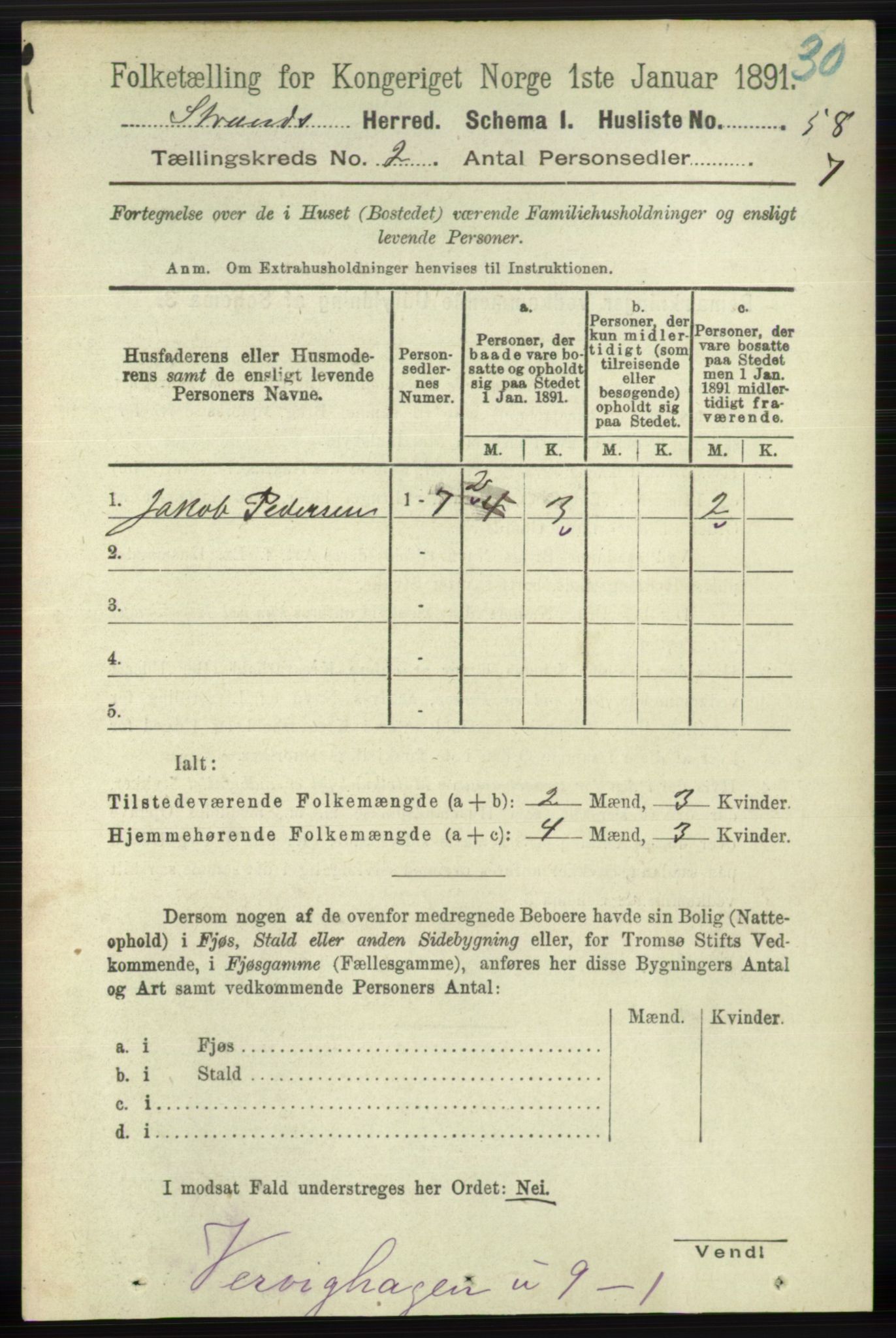 RA, 1891 census for 1130 Strand, 1891, p. 411