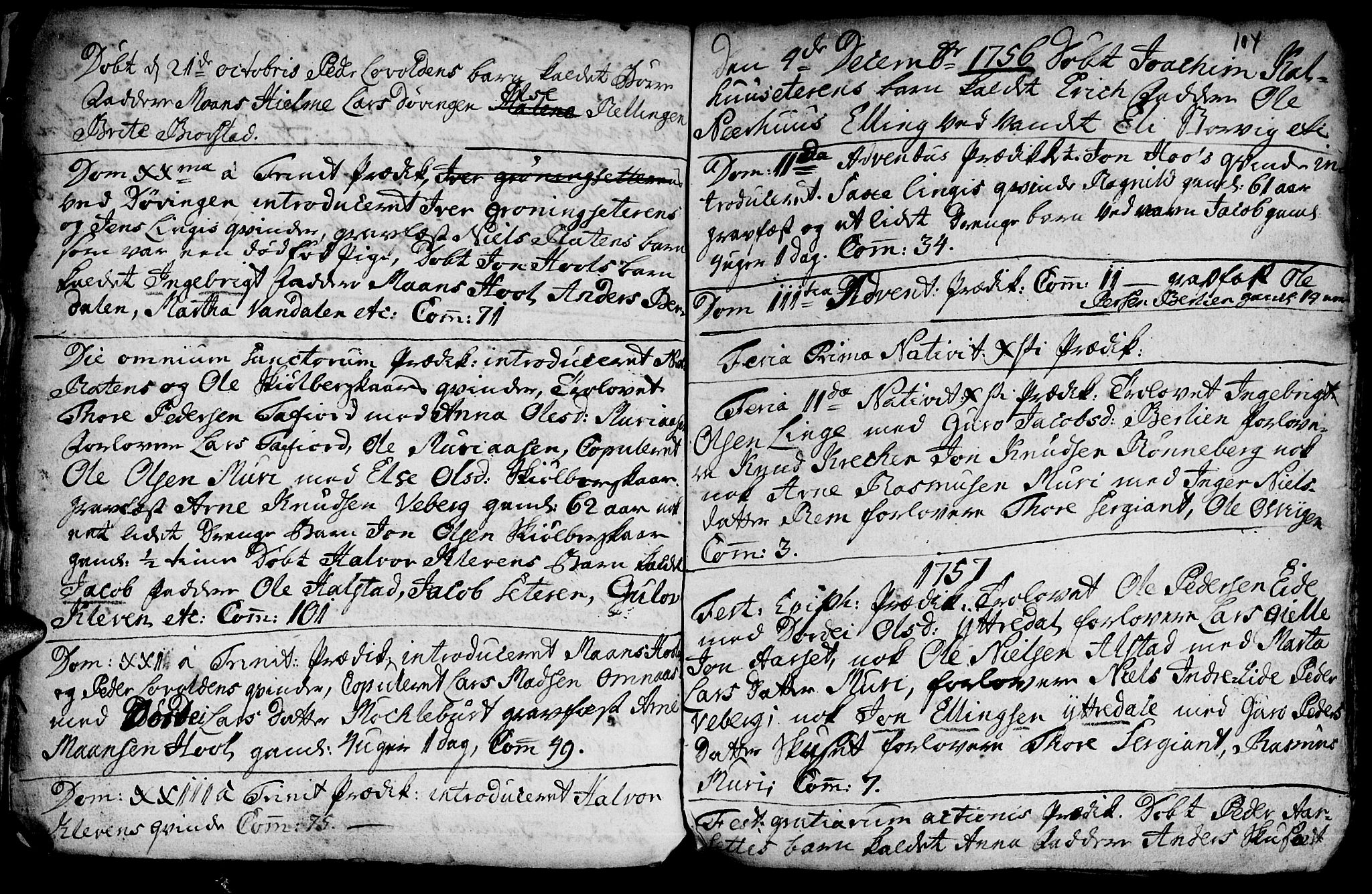 Ministerialprotokoller, klokkerbøker og fødselsregistre - Møre og Romsdal, SAT/A-1454/519/L0240: Parish register (official) no. 519A01 /1, 1736-1760, p. 104