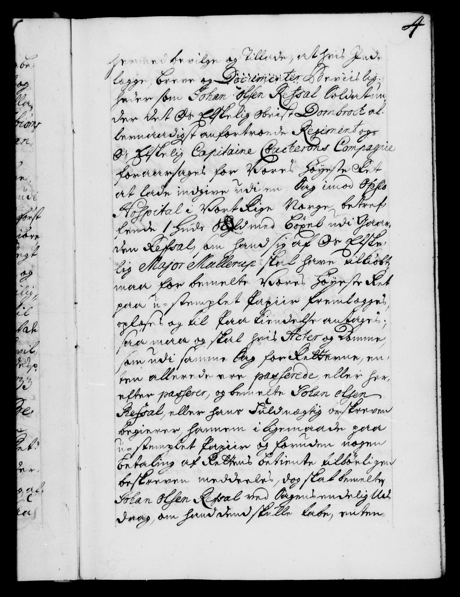 Danske Kanselli 1572-1799, AV/RA-EA-3023/F/Fc/Fca/Fcaa/L0028: Norske registre, 1733-1734, p. 4a