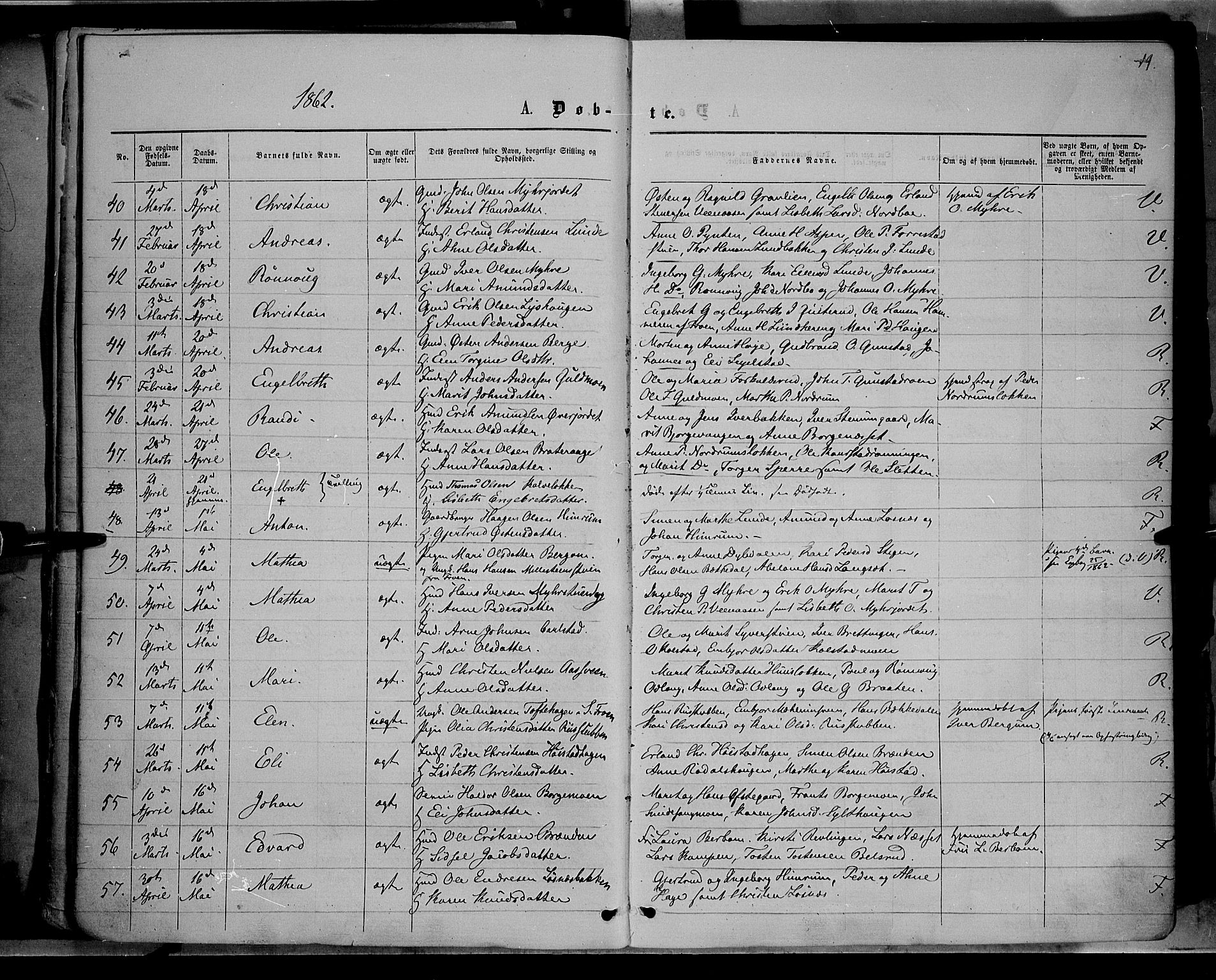 Ringebu prestekontor, AV/SAH-PREST-082/H/Ha/Haa/L0007: Parish register (official) no. 7, 1860-1877, p. 19