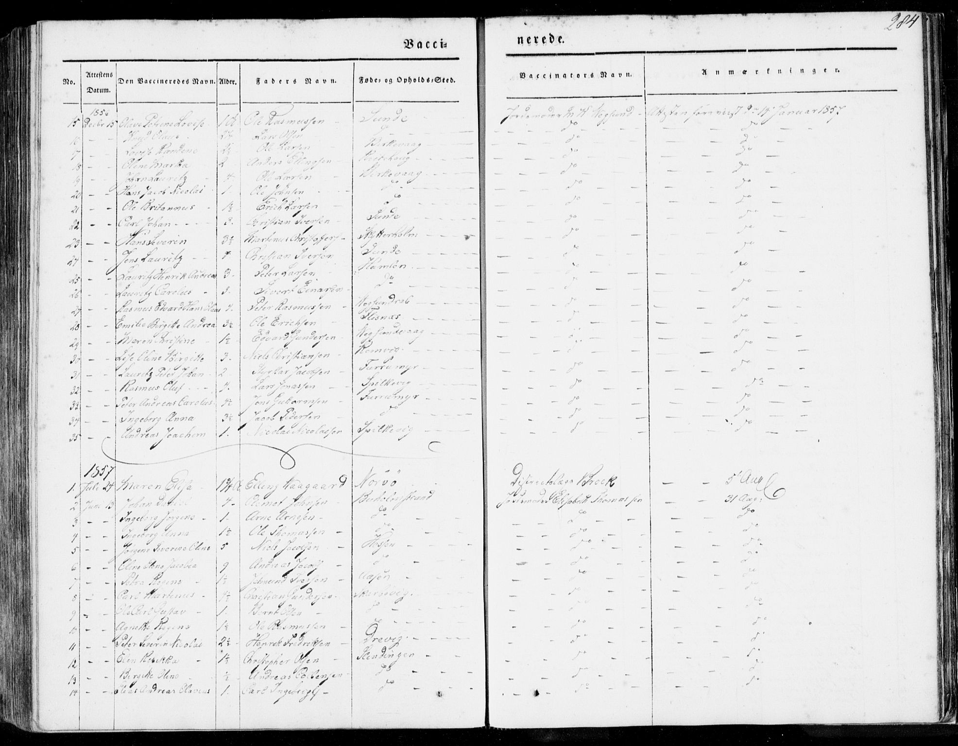 Ministerialprotokoller, klokkerbøker og fødselsregistre - Møre og Romsdal, SAT/A-1454/528/L0396: Parish register (official) no. 528A07, 1839-1847, p. 284