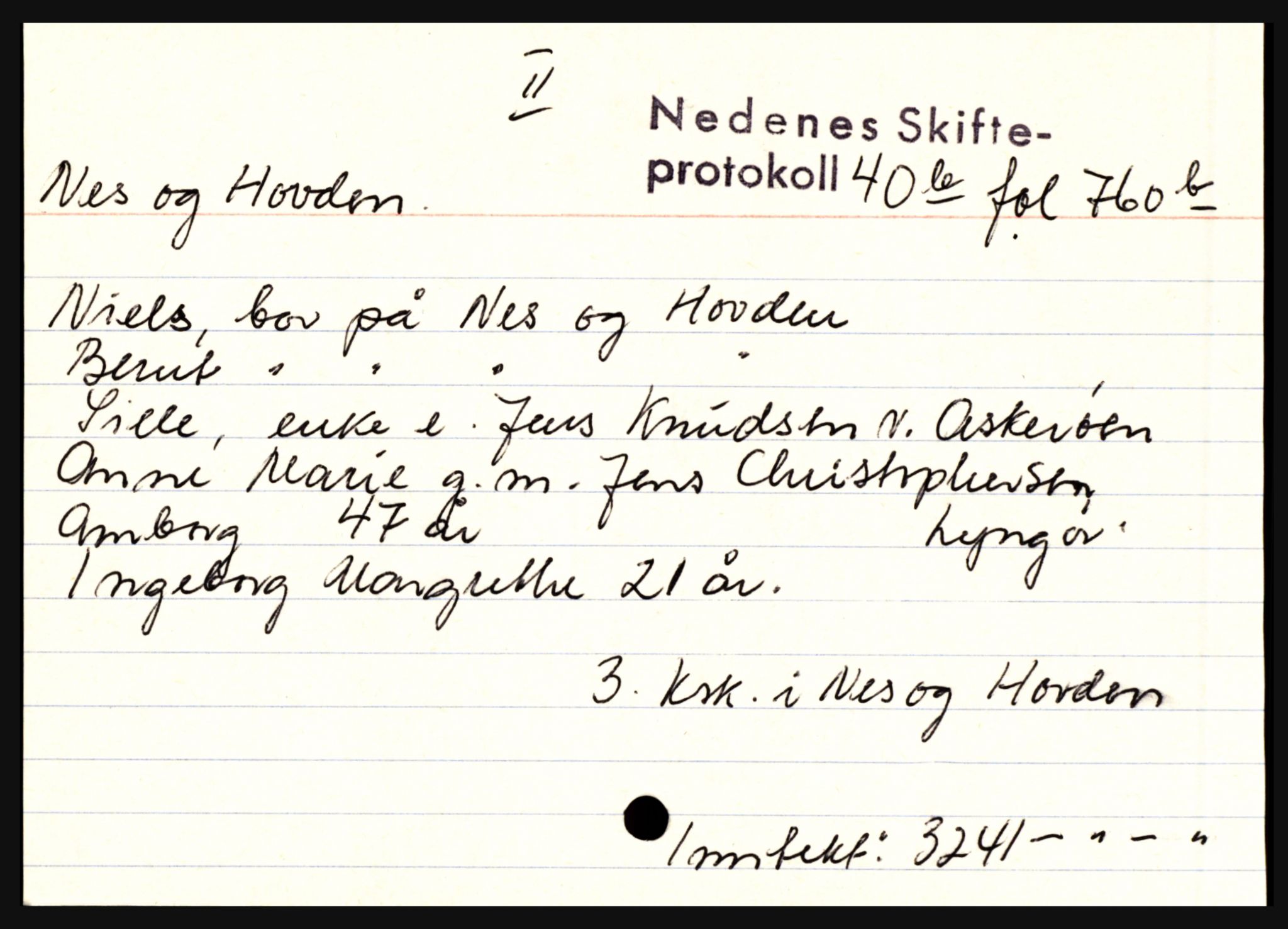 Nedenes sorenskriveri før 1824, AV/SAK-1221-0007/H, p. 21801