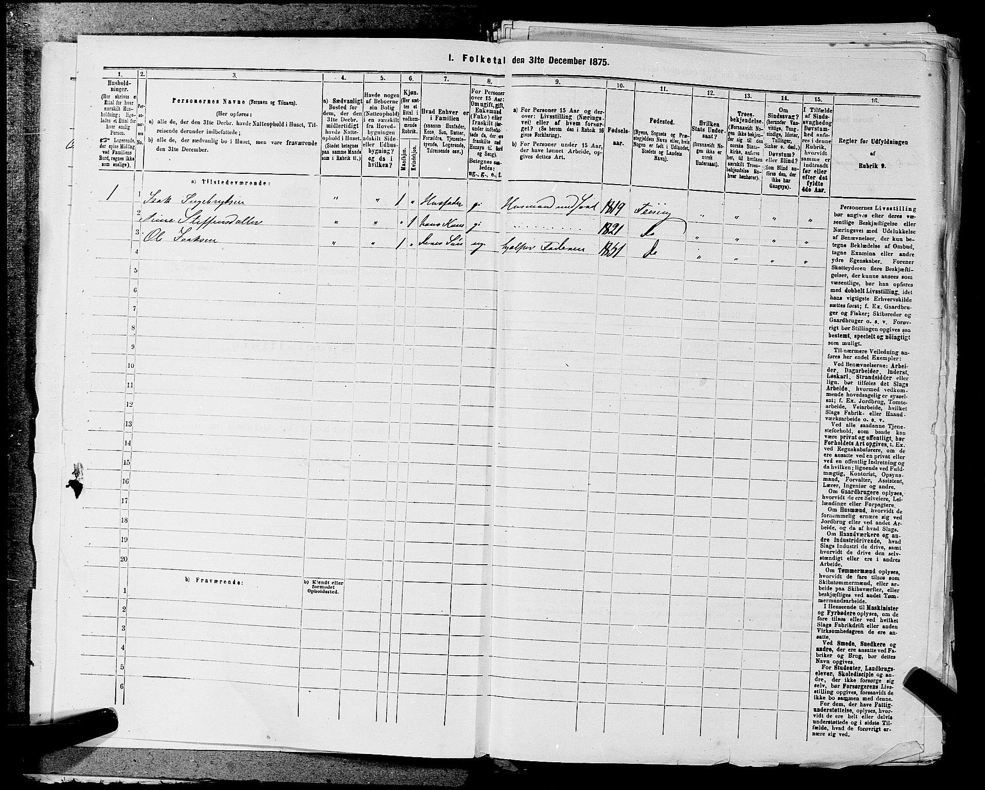 RA, 1875 census for 0239P Hurdal, 1875, p. 868