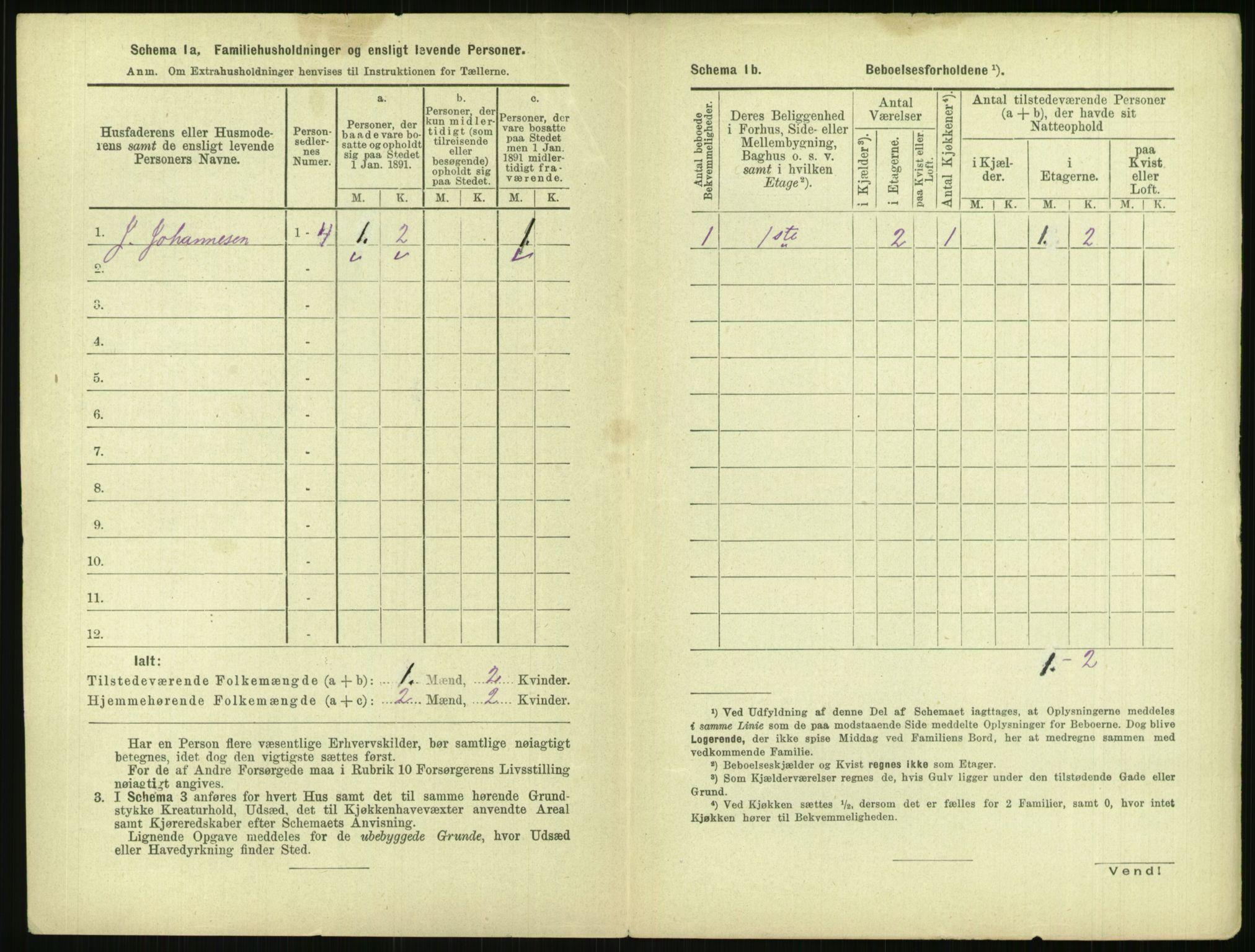 RA, 1891 census for 0301 Kristiania, 1891, p. 145266