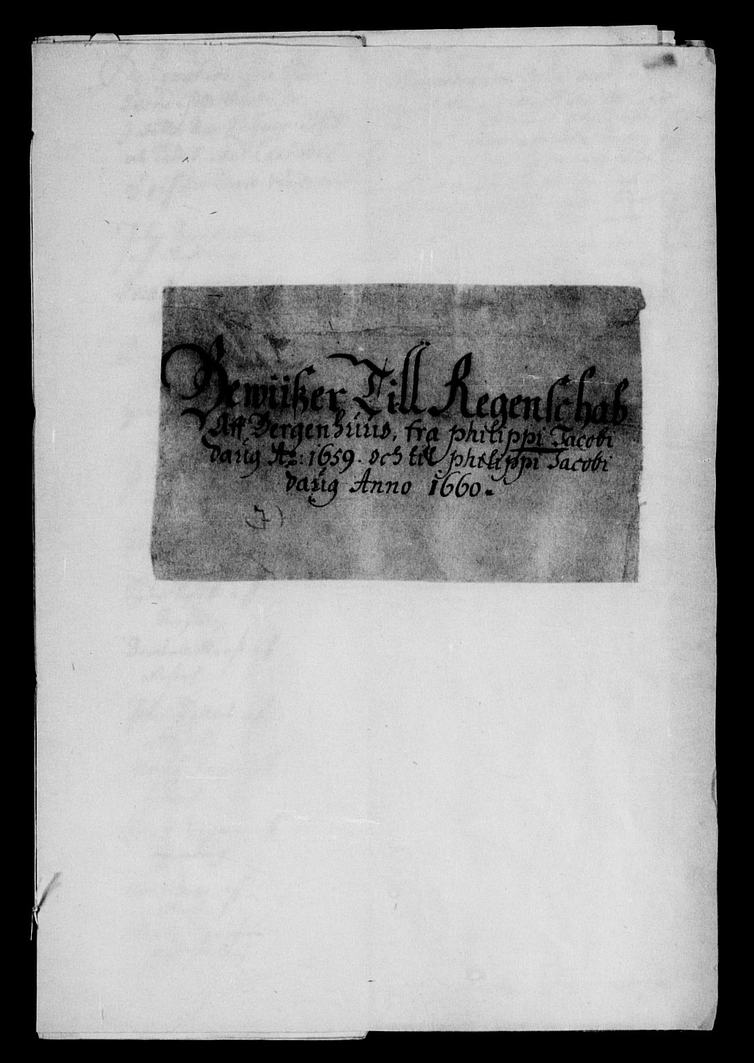 Rentekammeret inntil 1814, Reviderte regnskaper, Lensregnskaper, AV/RA-EA-5023/R/Rb/Rbt/L0144: Bergenhus len, 1658-1660