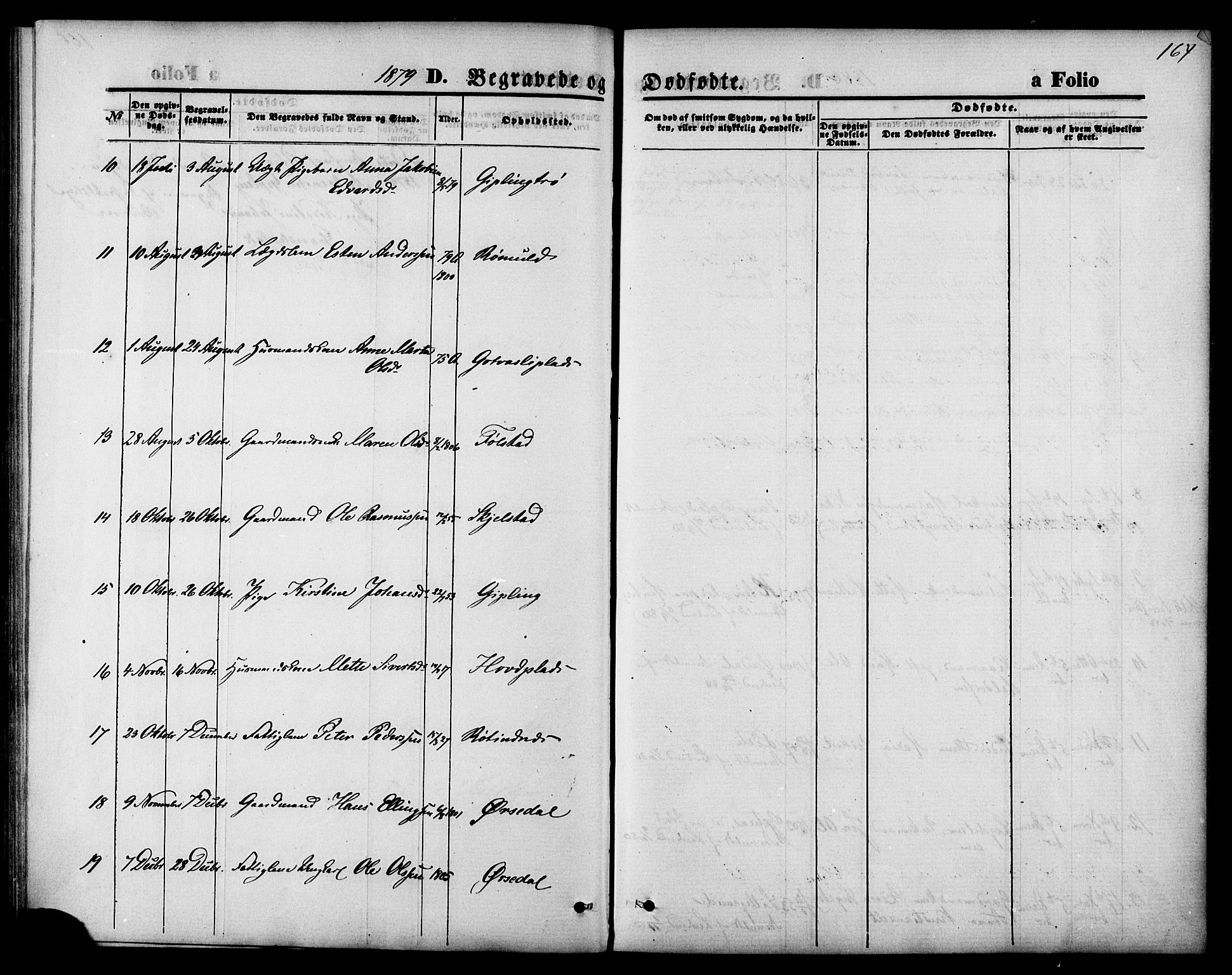 Ministerialprotokoller, klokkerbøker og fødselsregistre - Nord-Trøndelag, SAT/A-1458/744/L0419: Parish register (official) no. 744A03, 1867-1881, p. 167