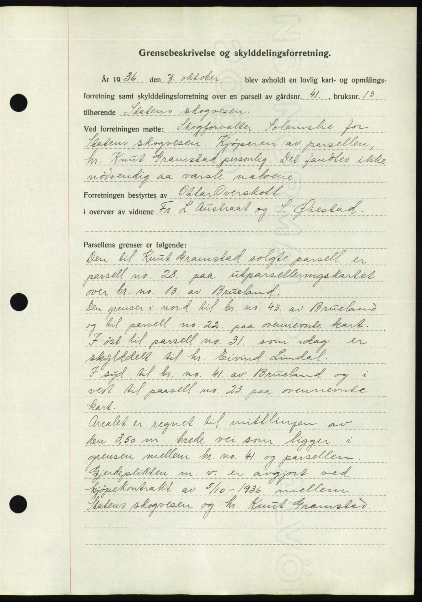 Jæren sorenskriveri, AV/SAST-A-100310/03/G/Gba/L0066: Mortgage book no. 71-72, 1936-1936, Diary no: : 3252/1936