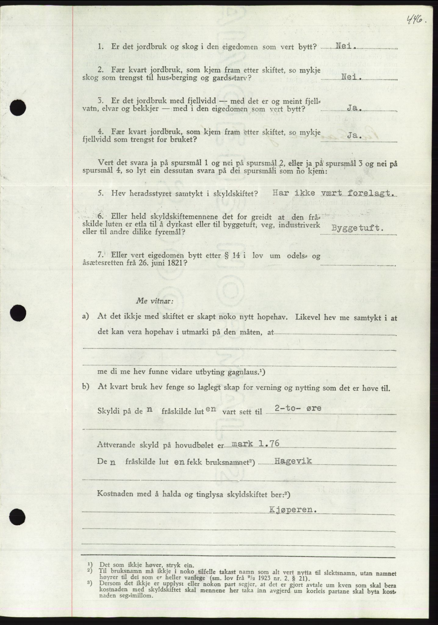 Søre Sunnmøre sorenskriveri, AV/SAT-A-4122/1/2/2C/L0071: Mortgage book no. 65, 1941-1941, Diary no: : 925/1941