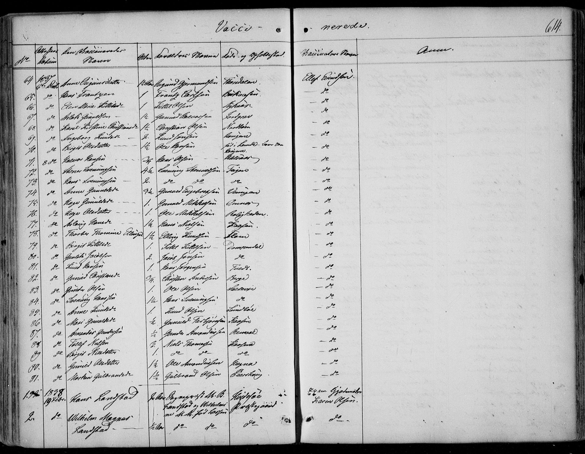 Kviteseid kirkebøker, SAKO/A-276/F/Fa/L0006: Parish register (official) no. I 6, 1836-1858, p. 614