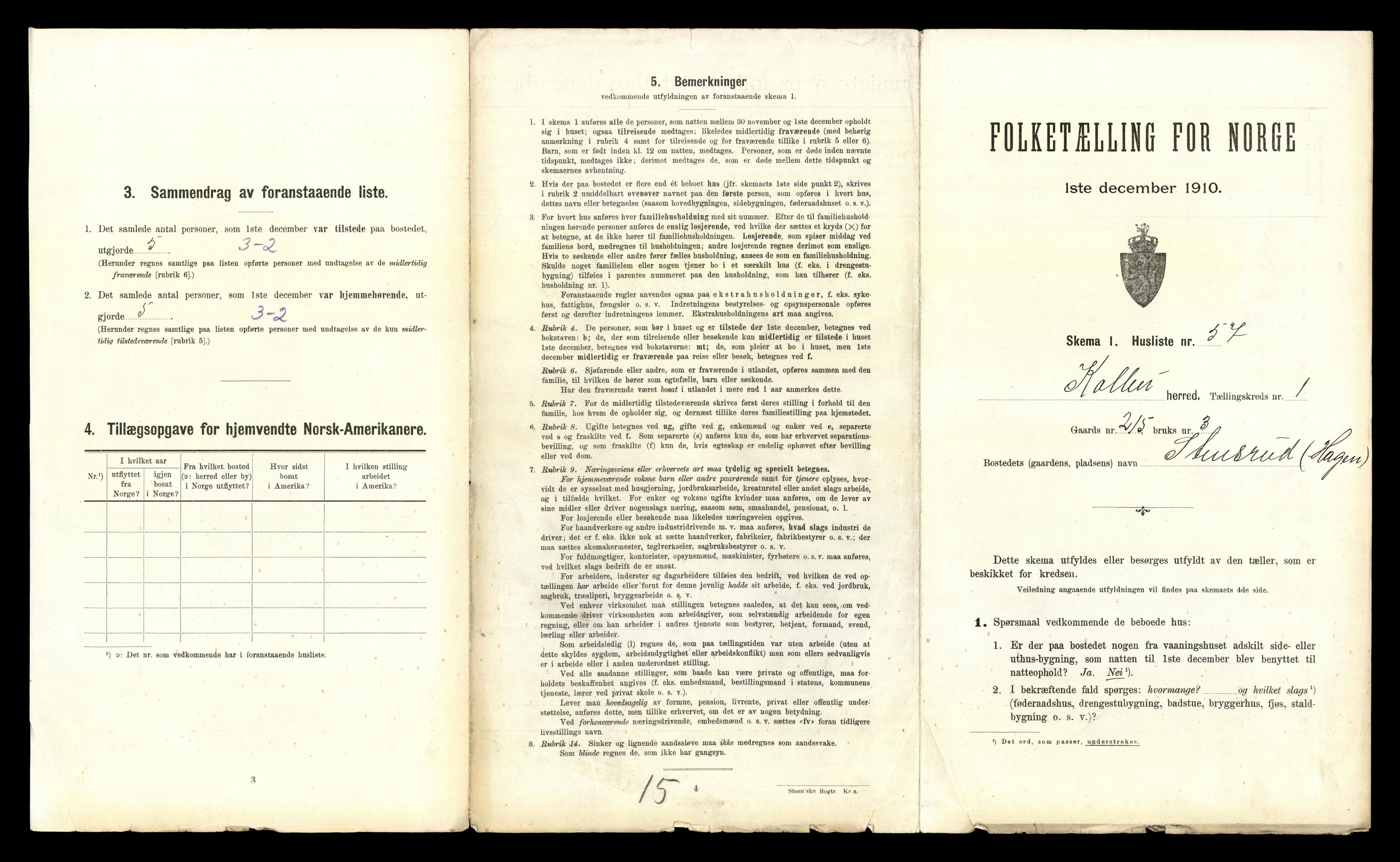 RA, 1910 census for Kolbu, 1910, p. 142