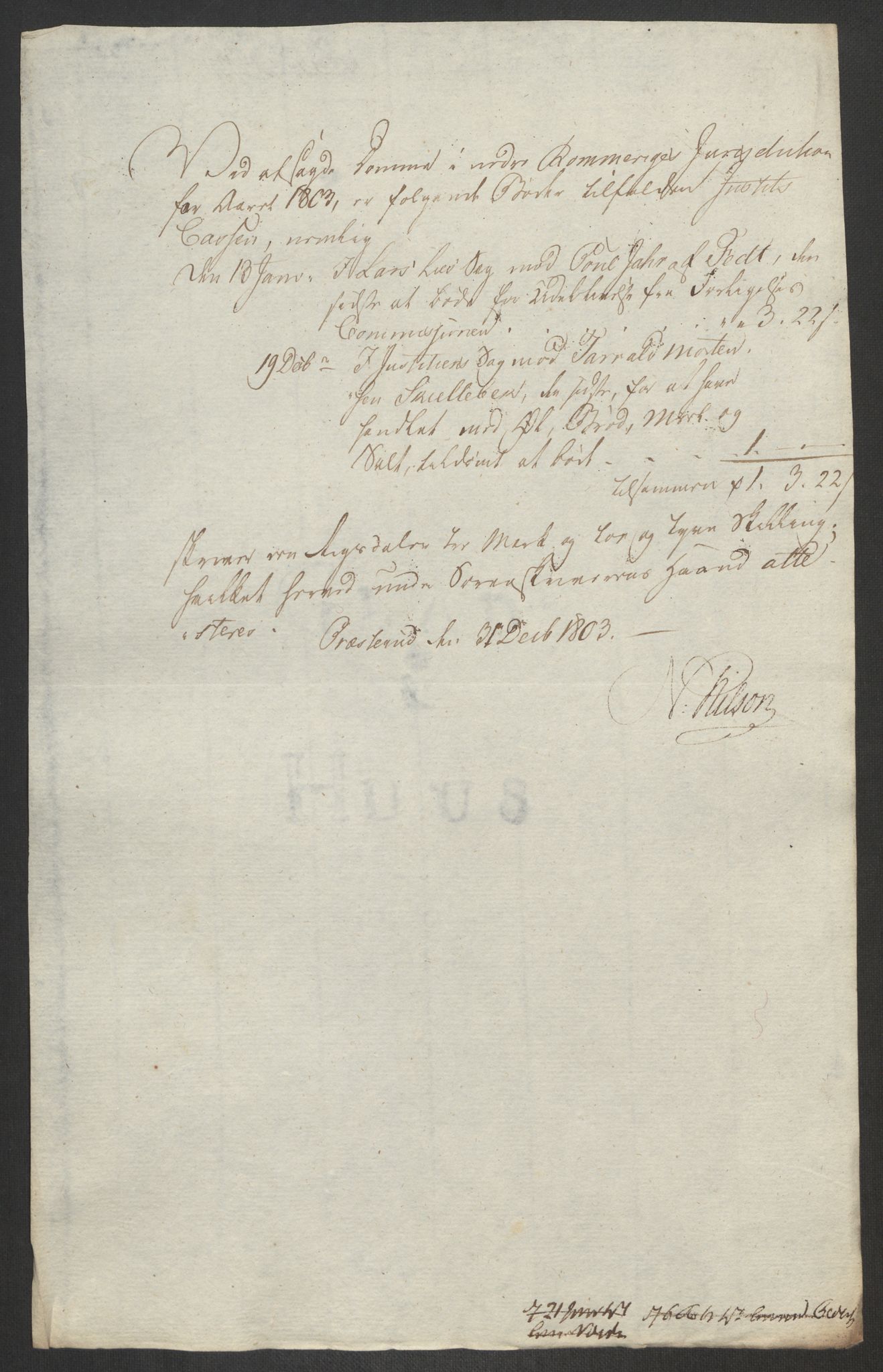 Rentekammeret inntil 1814, Reviderte regnskaper, Fogderegnskap, RA/EA-4092/R11/L0679: Fogderegnskap Nedre Romerike, 1803, p. 376