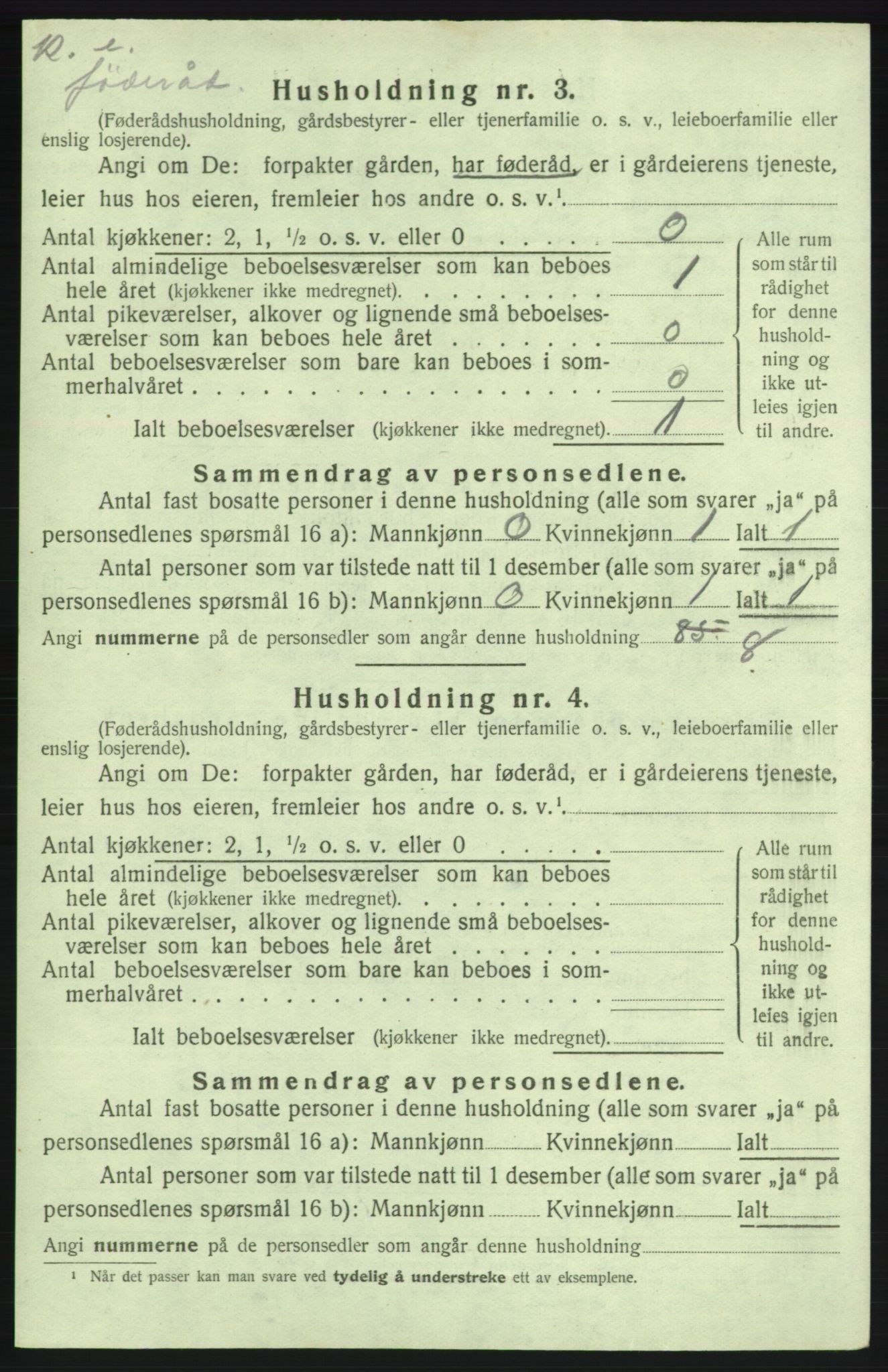 SAB, 1920 census for Kvinnherad, 1920, p. 982