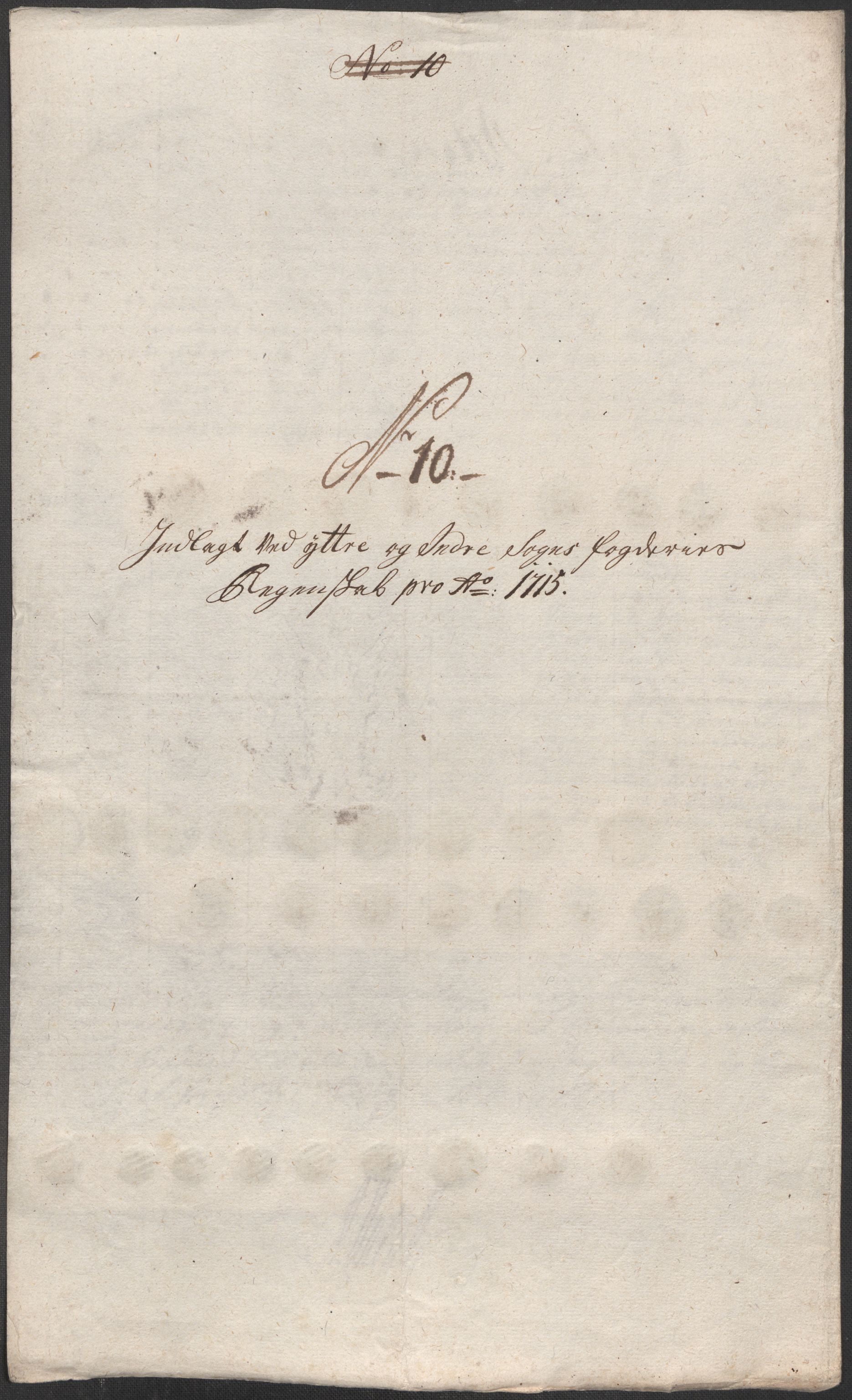 Rentekammeret inntil 1814, Reviderte regnskaper, Fogderegnskap, AV/RA-EA-4092/R52/L3320: Fogderegnskap Sogn, 1715-1716, p. 62