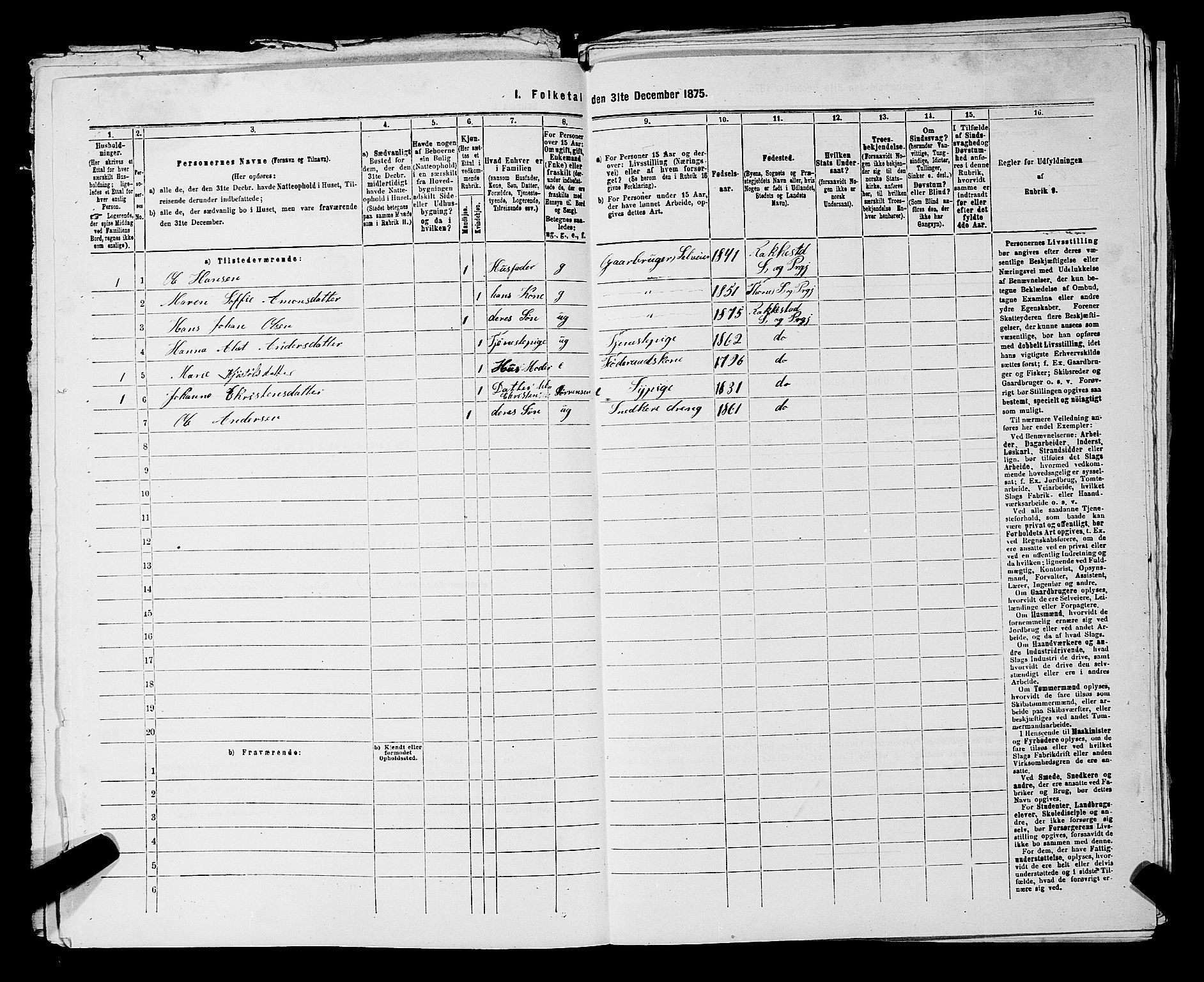 RA, 1875 census for 0128P Rakkestad, 1875, p. 1733