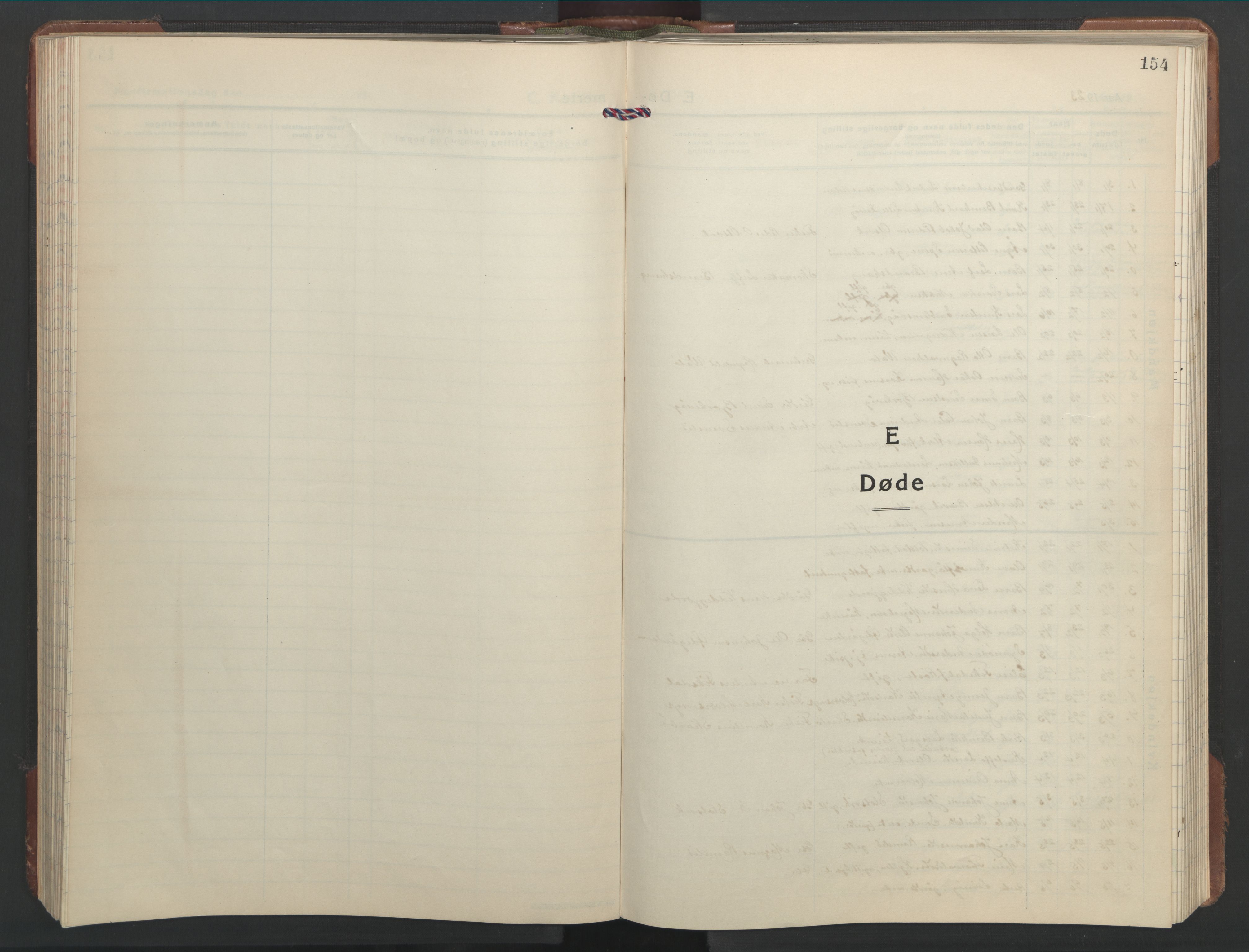 Ministerialprotokoller, klokkerbøker og fødselsregistre - Møre og Romsdal, AV/SAT-A-1454/528/L0435: Parish register (copy) no. 528C16, 1923-1957, p. 154
