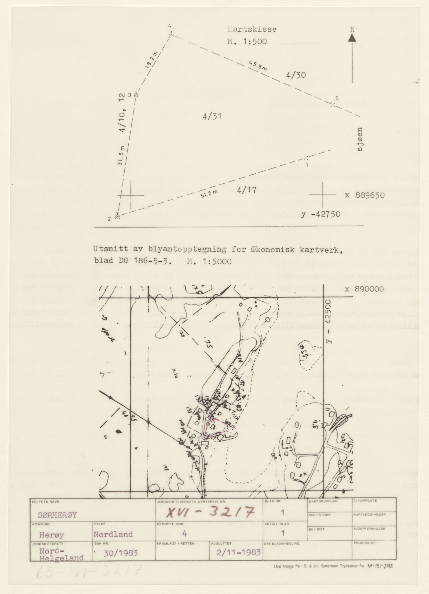 Jordskifteverkets kartarkiv, RA/S-3929/T, 1859-1988, p. 4203